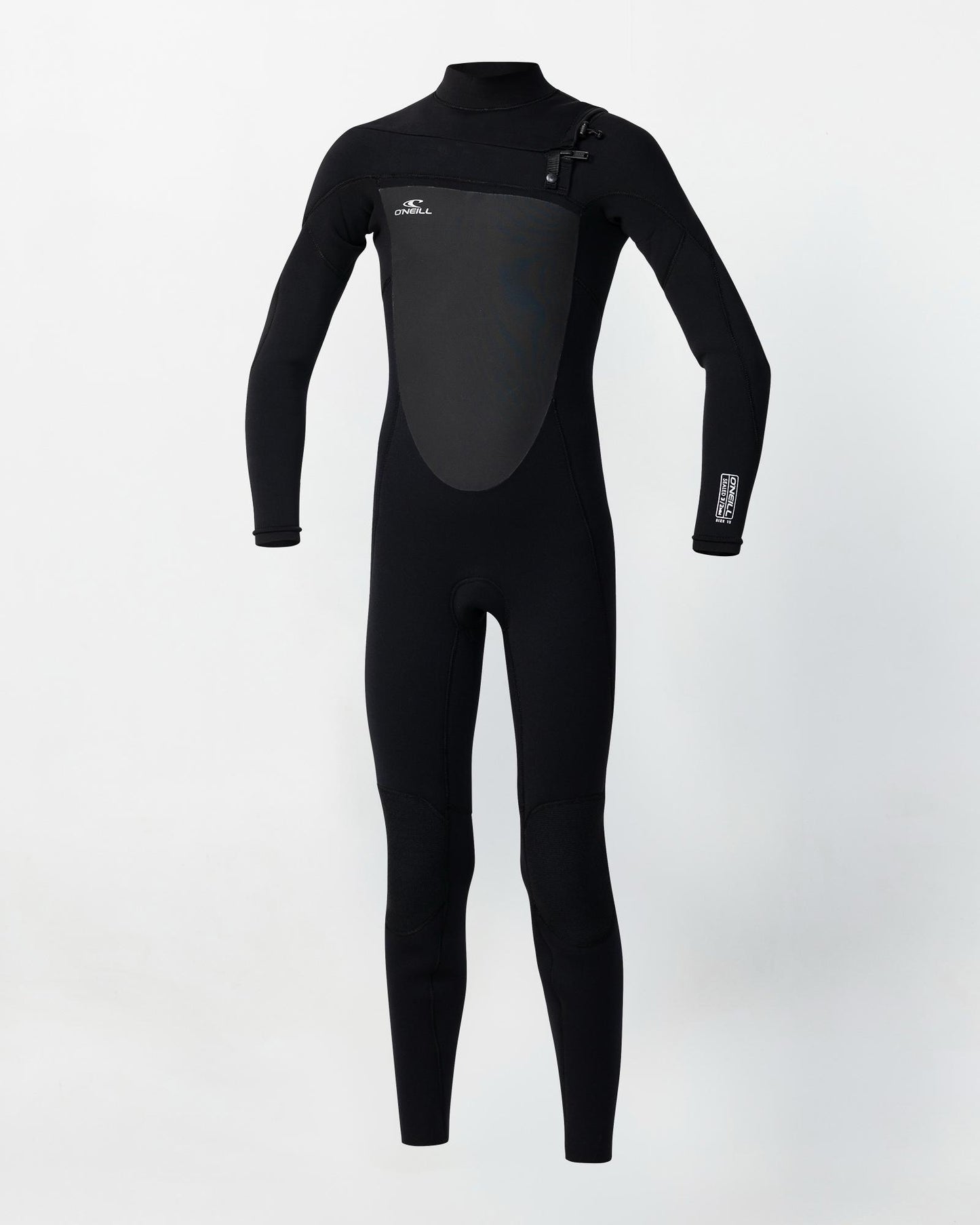 Kid's Focus 3/2mm Steamer Chest Zip Wetsuit - Black