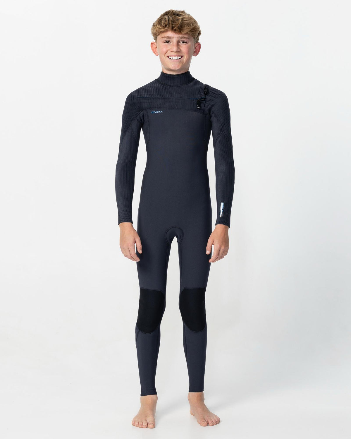 Boy's HyperFreak 3/2+ Steamer Chest Zip Wetsuit - Gunmetal