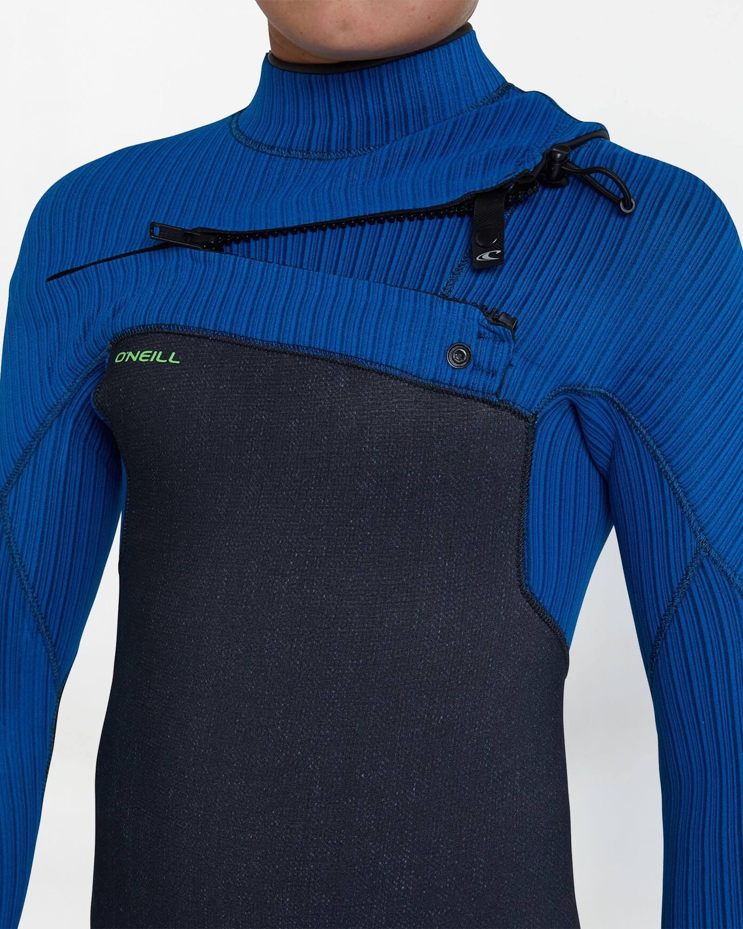 Kids HyperFreak 4/3+ Steamer Chest Zip Wetsuit - Acid/Ultrablue