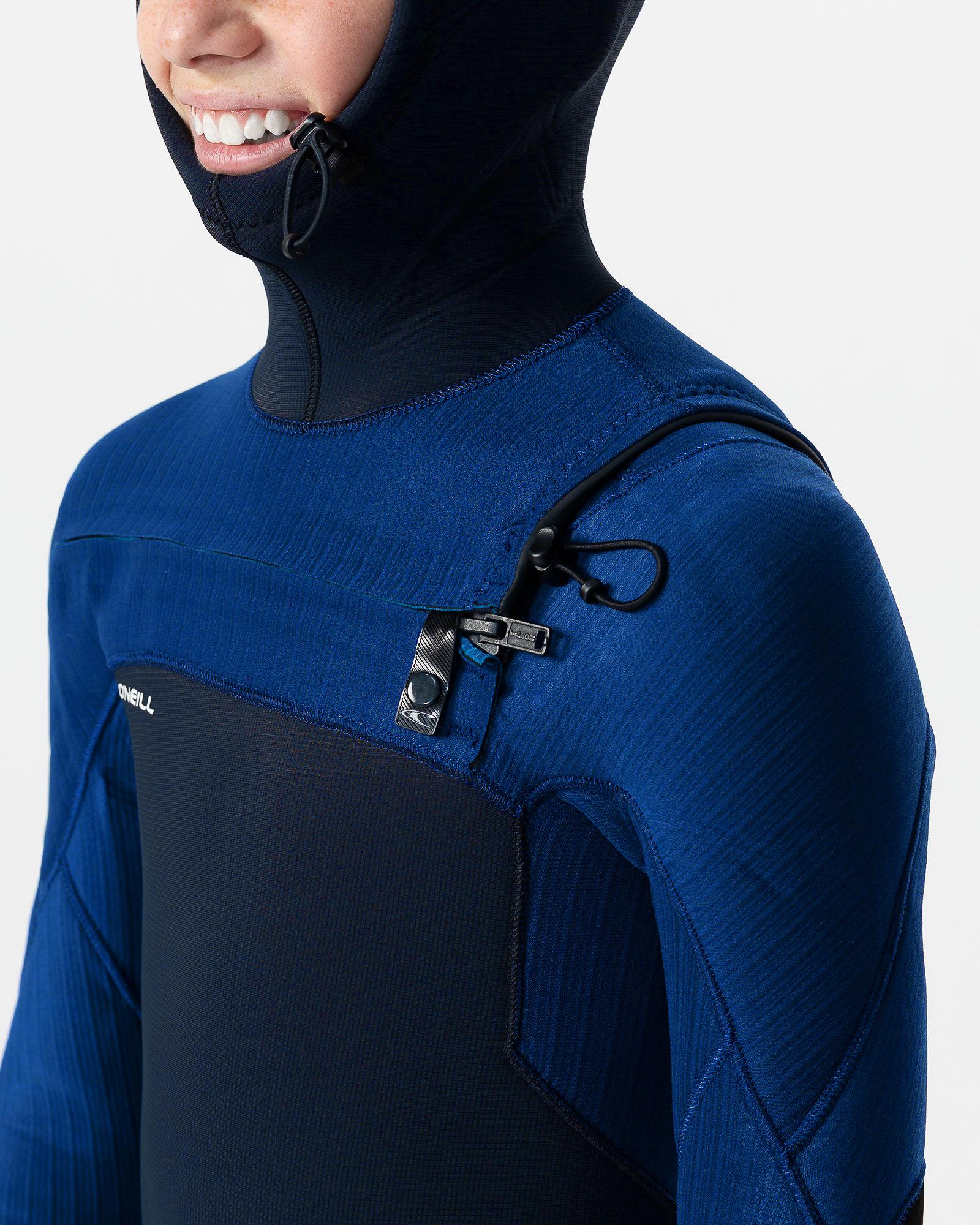 Kid's HyperFreak 5/4+ Hooded Steamer Chest Zip - Twilight Blue