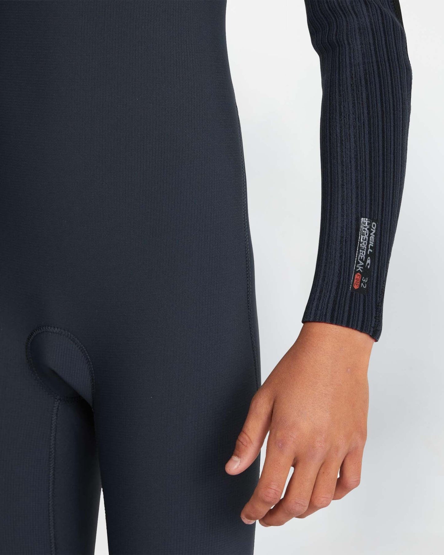 Boy's HyperFire 3/2mm Steamer Chest Zip Wetsuit - Gunmetal