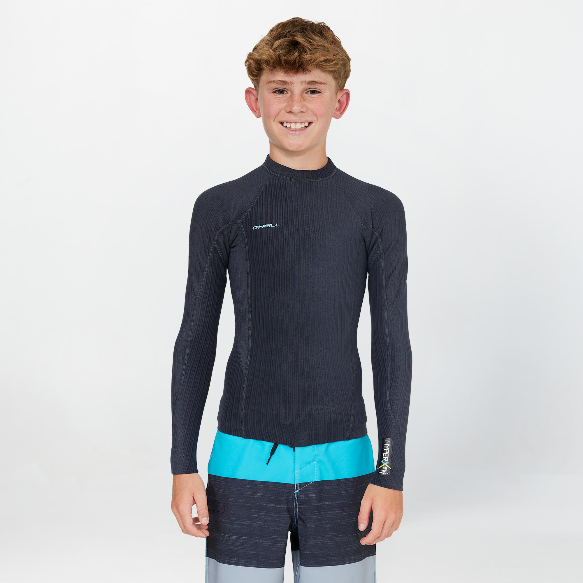 Kid's HyperX 1.5mm Long Sleeve Wetsuit Jacket - Gunmetal