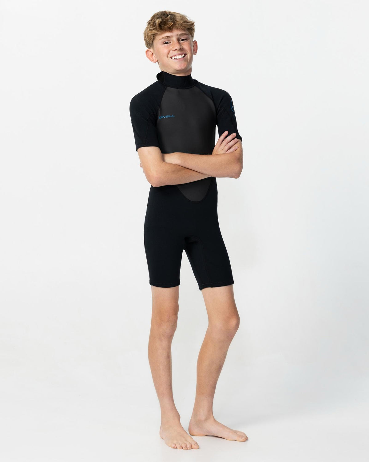 Boy's Reactor Short Sleeve Spring Suit 2mm Wetsuit - Black