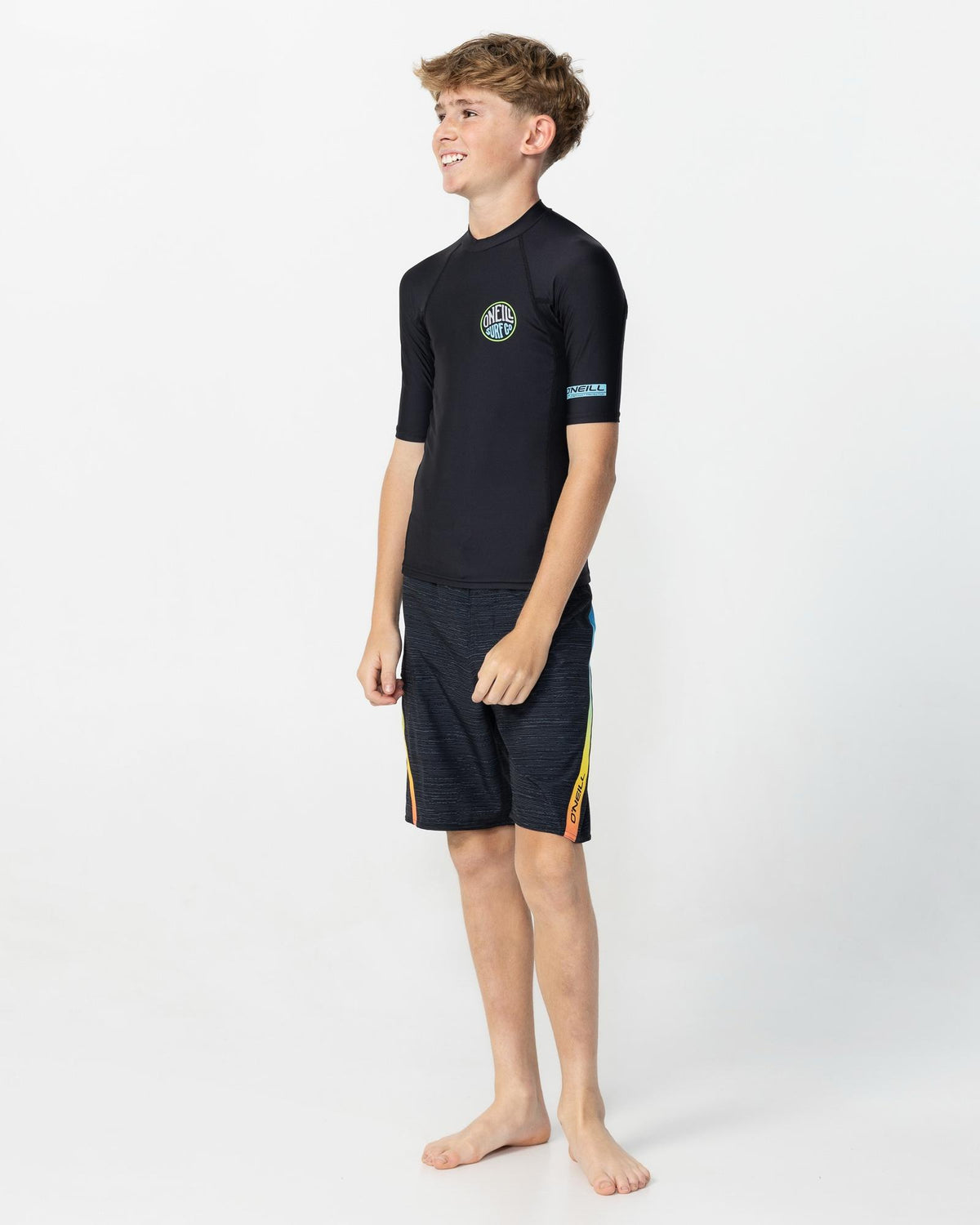 Kid's Reactor UV Short Sleeve Rash Vest - Black