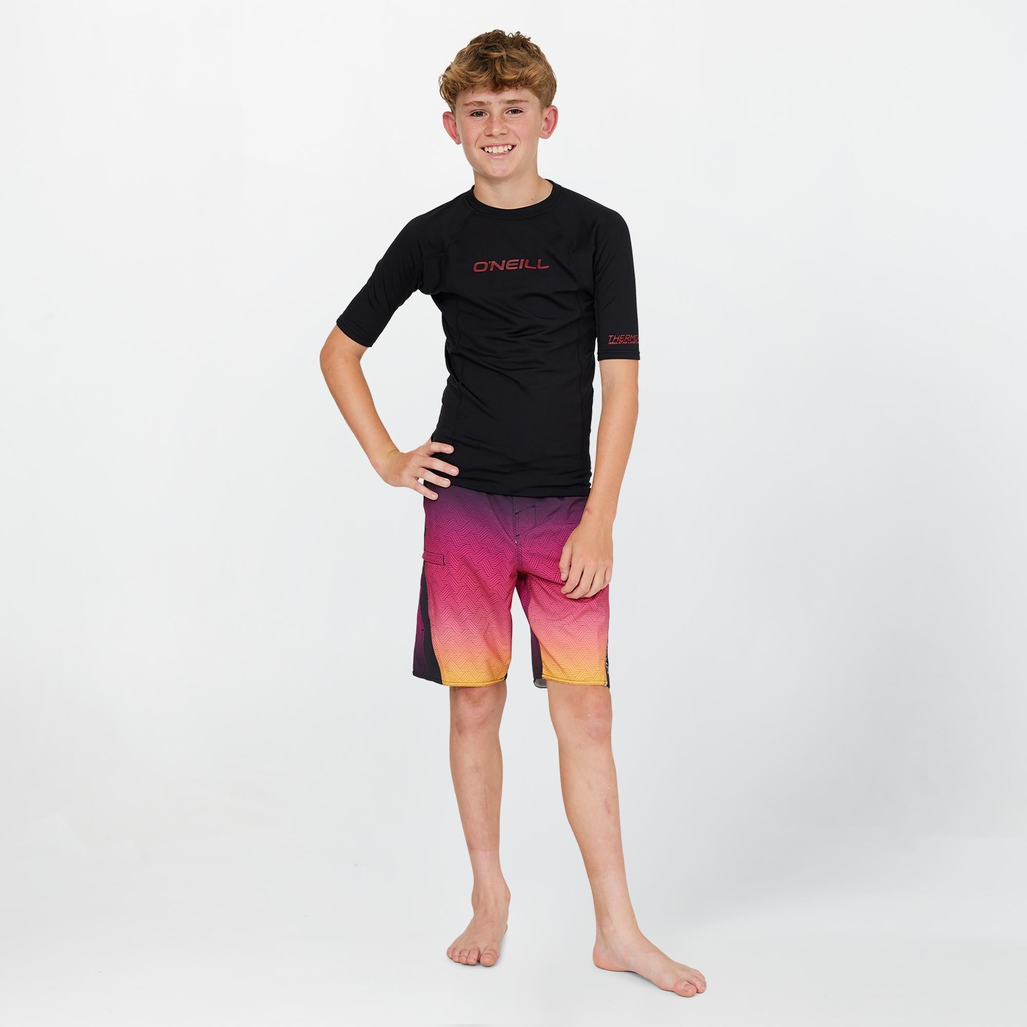 Kid's Thermo X Long Sleeve Crew - Black