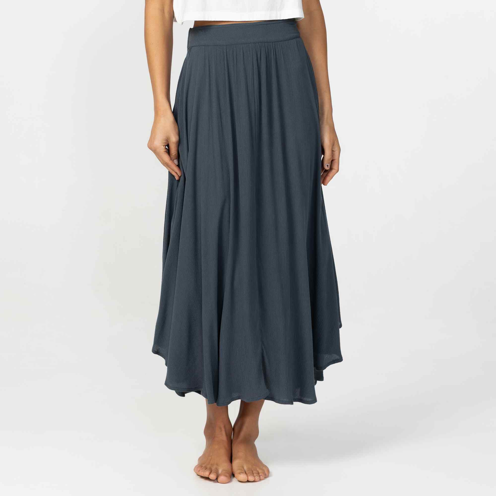 Marnie Solid Skirt - Slate