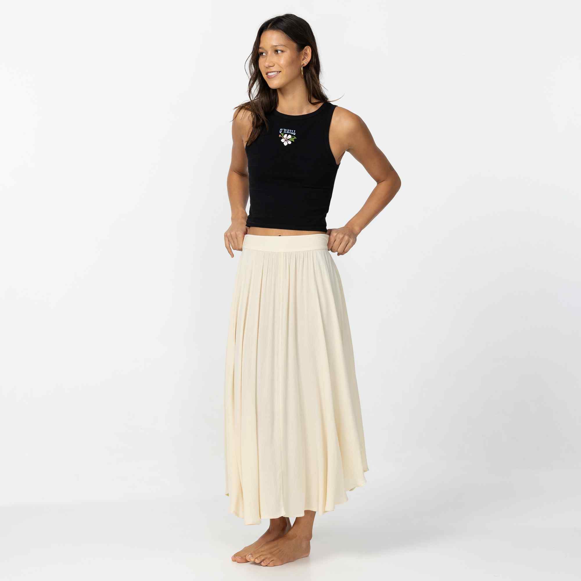 Marnie Solid Skirt - Tapioca