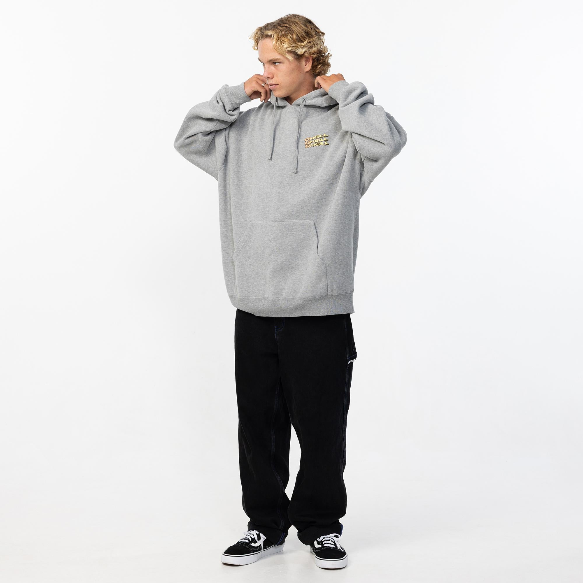 Men's Circle Freak Hoodie - Grey Marle