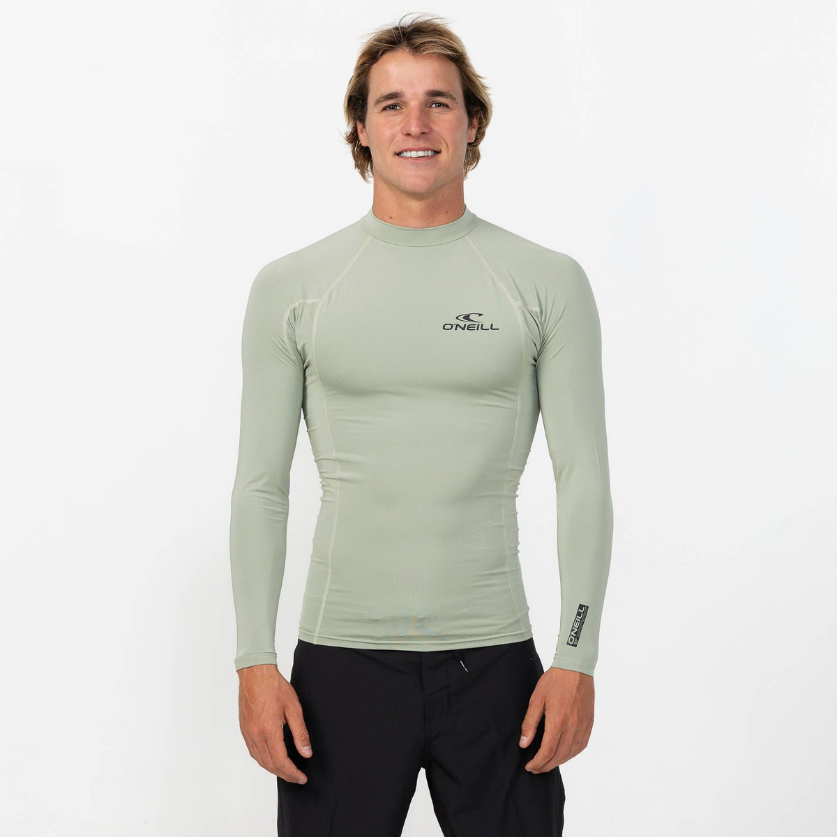 Men's Clean & Mean Long Sleeve Rash Vest - Seagrass