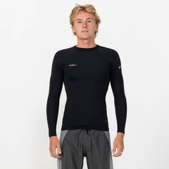 Men's HyperFreak Skins Long Sleeve Rash Vest - Black