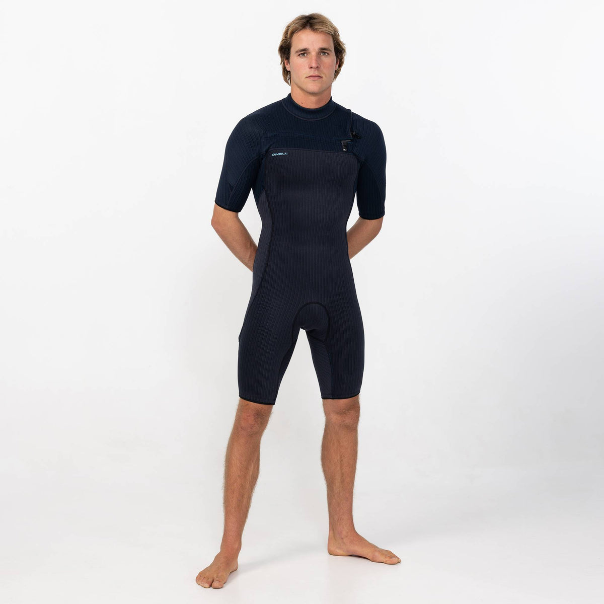 Men's HyperX FL 2mm Short Sleeve Spring Suit Chest Zip - Carbon