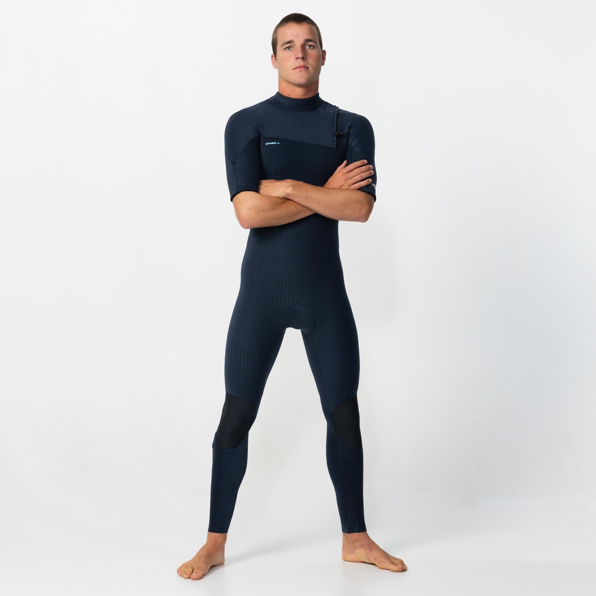 Men's HyperX Zipless Short Arm Steamer - Carbon Blue