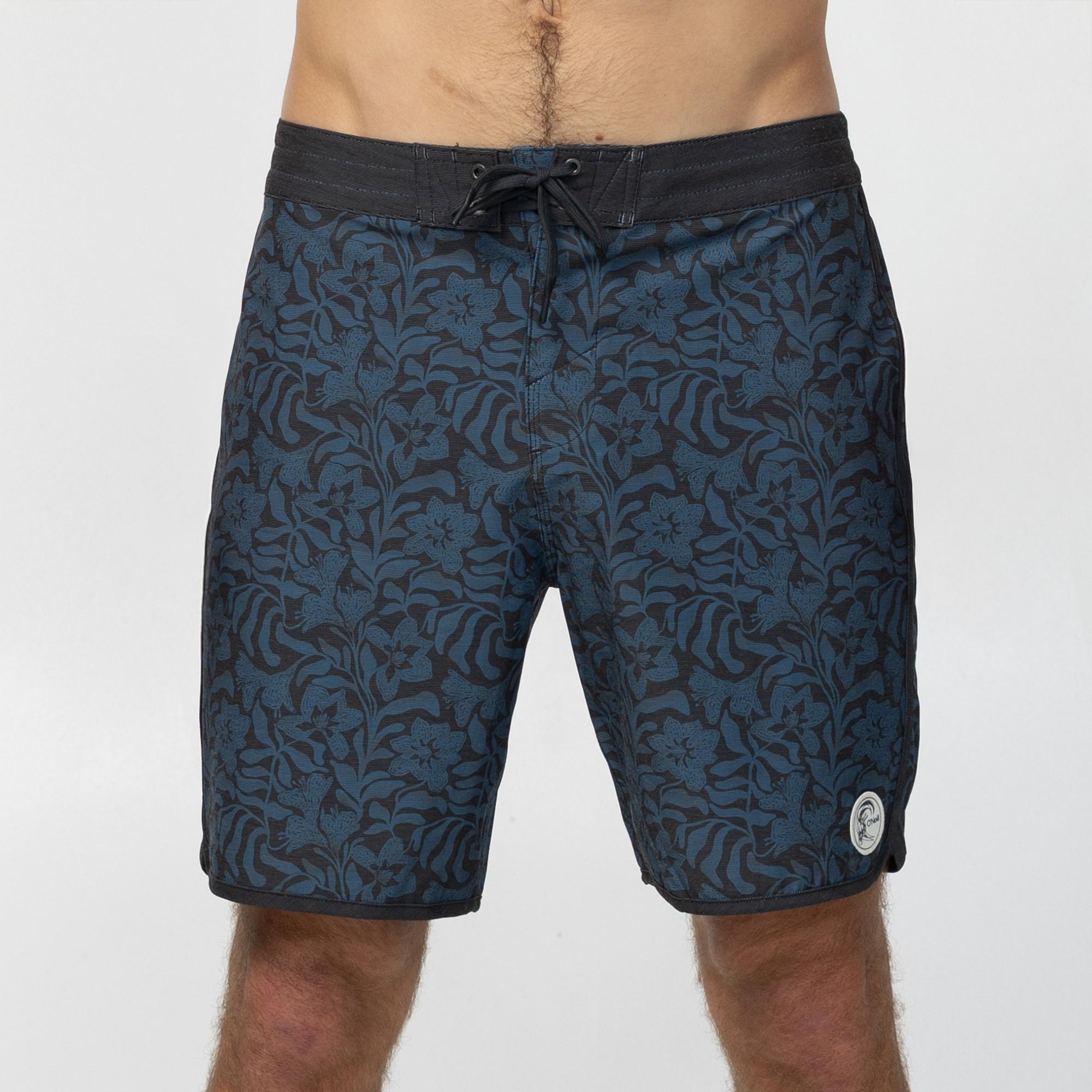 Men's OG Print Scallop 18" Boardshort - Blue Fusion