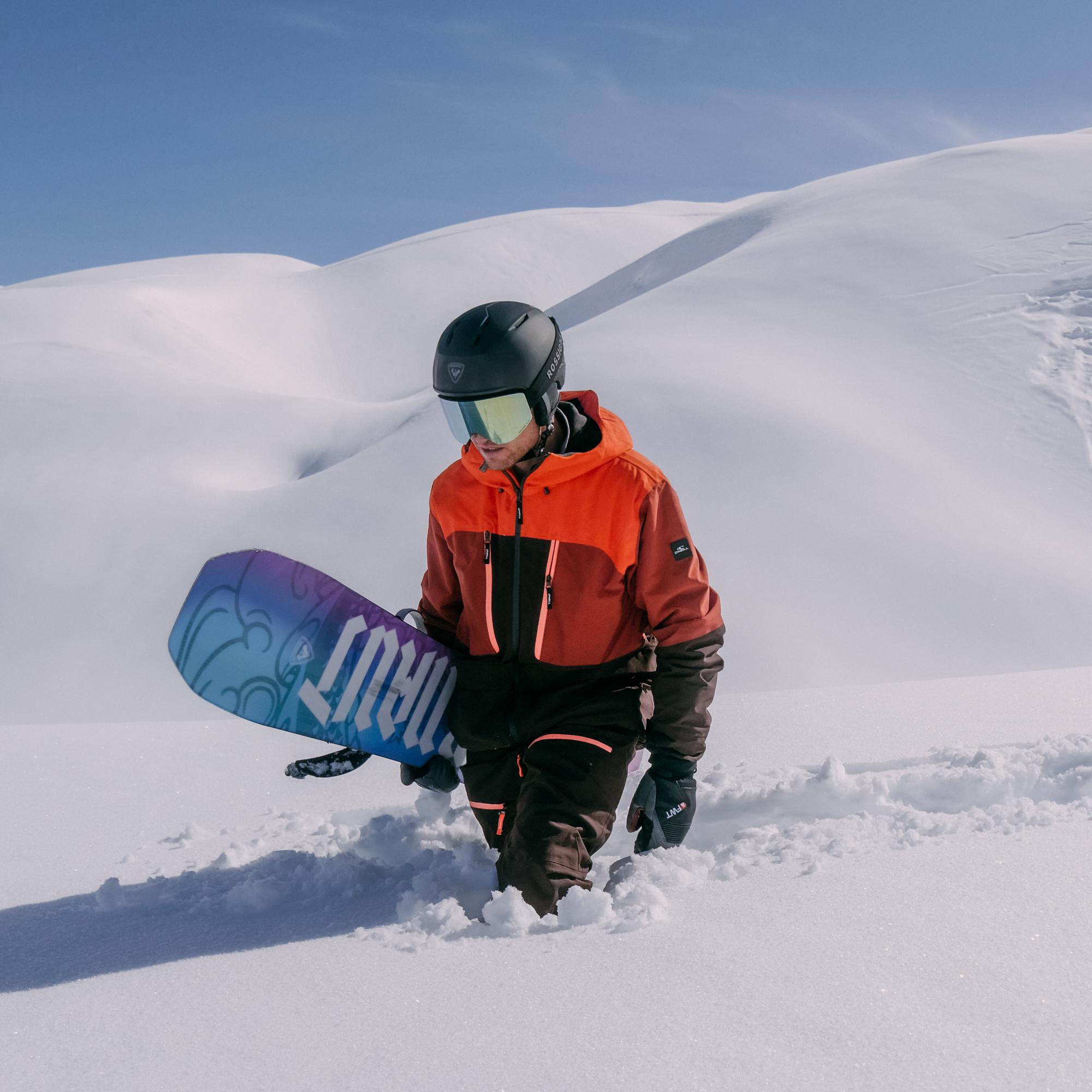 Men's Peak Fire Snow Jacket - Flame Colour Block