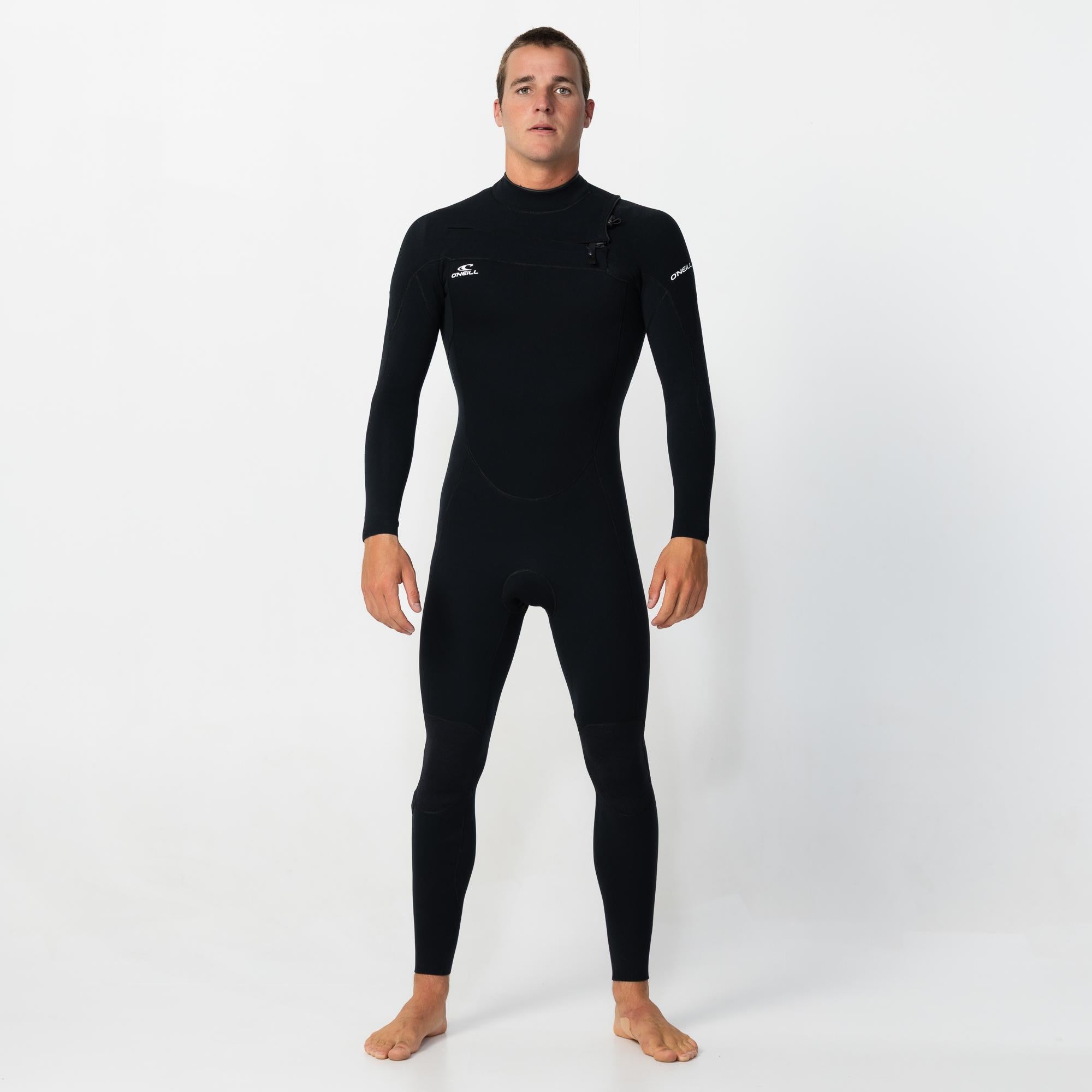 Men's Reactor 3/2mm GBS Steamer Chest Zip - Black