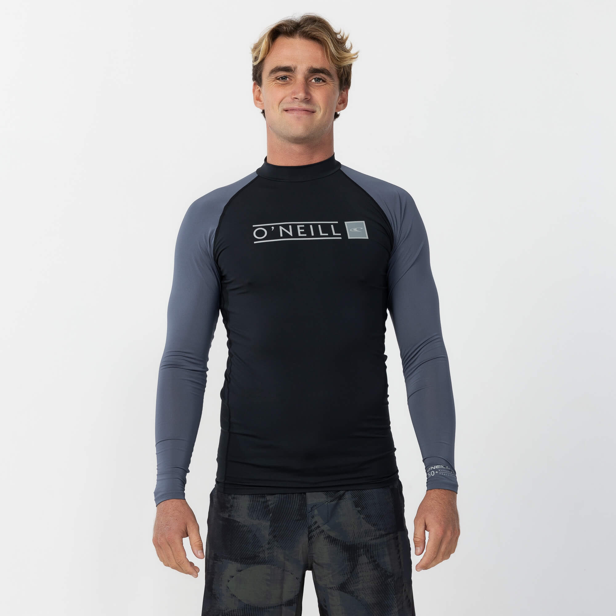 Men's Reactor Block Long Sleeve Rash Vest - Orion Blue