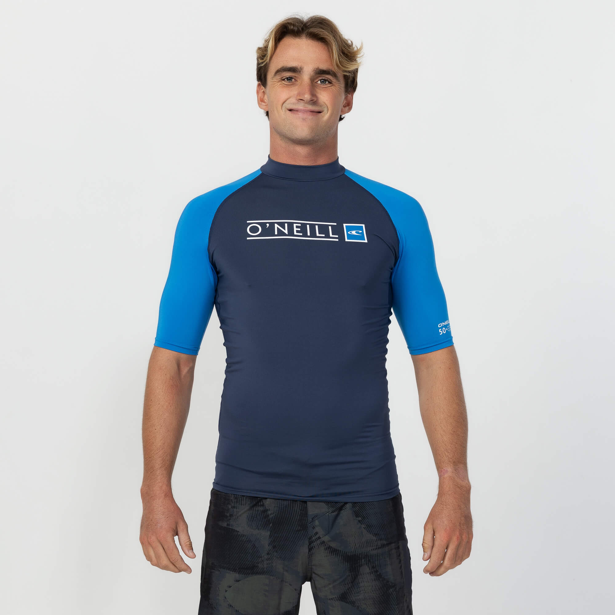 Men's Reactor Block Short Sleeve Rash Vest - Royal Navy