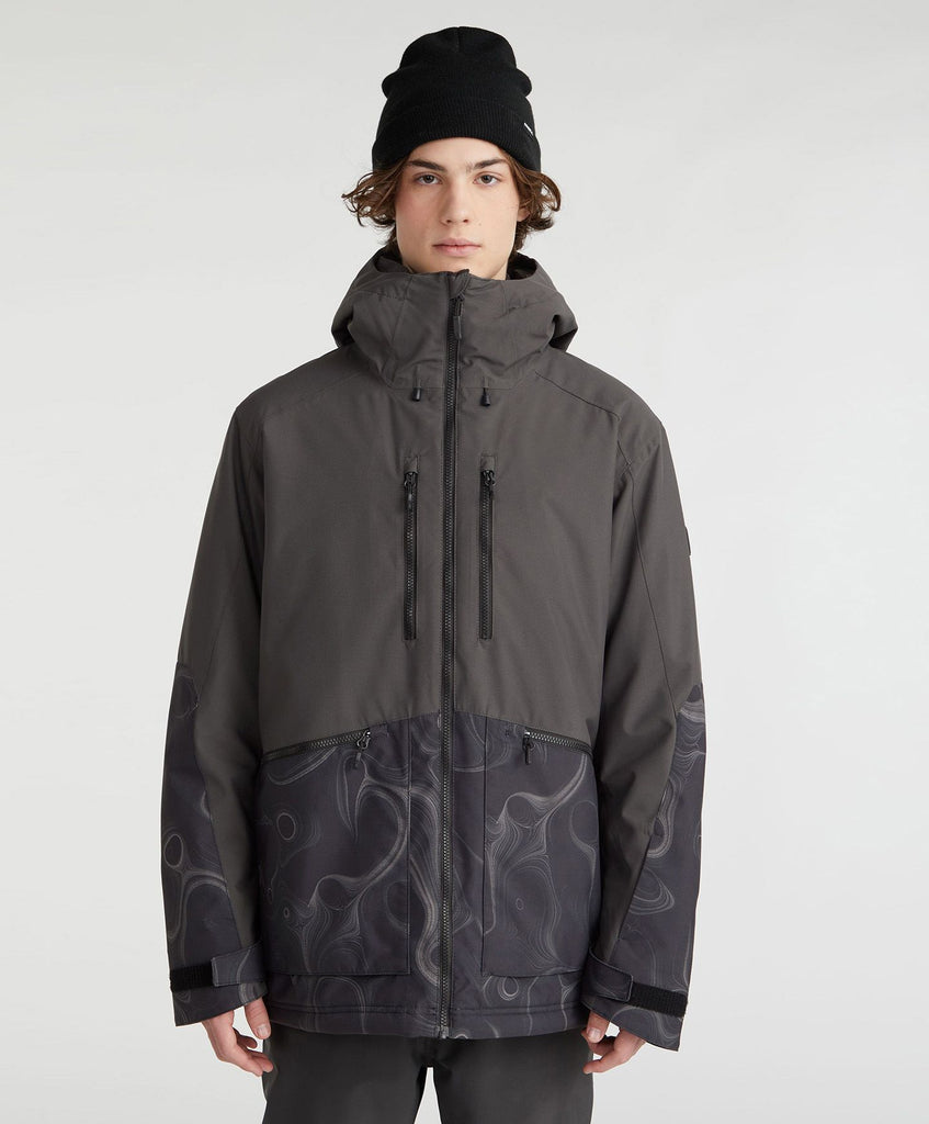 Buy Men's Texture Snow Jacket - Black Out Colour Block by O'Neill ...