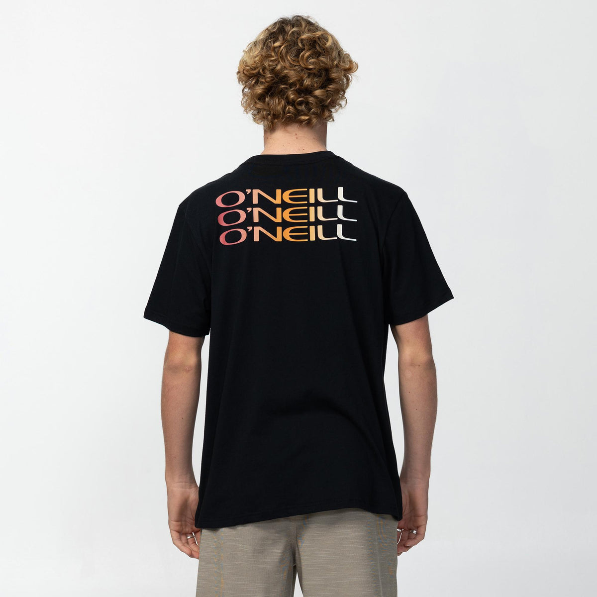 Men's Triple Stack Ombre Tee - Black