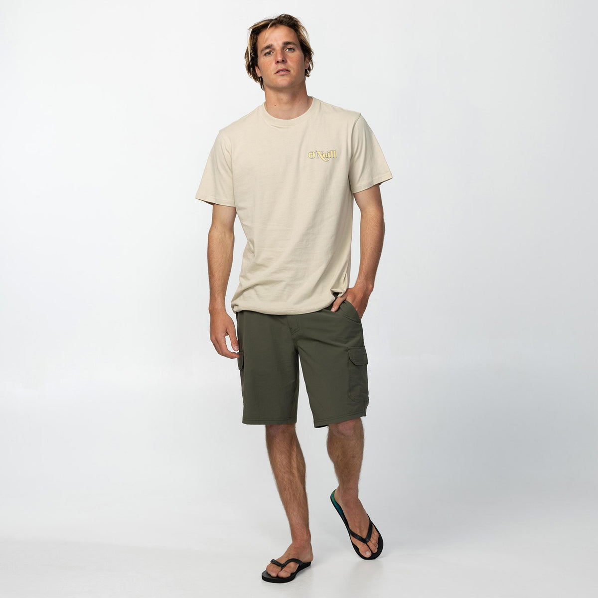 Men's TRVLR Cargo Hybrid 20" Hybrid Short - Army