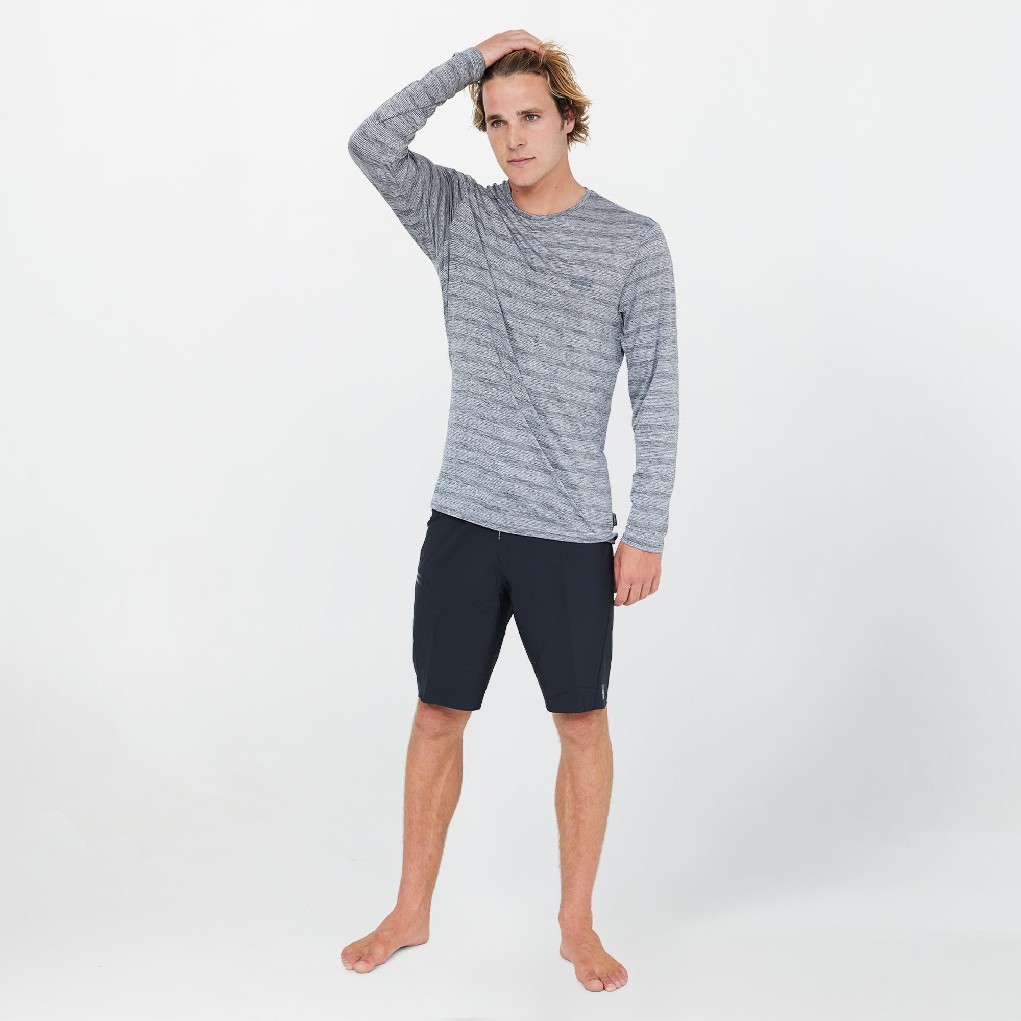 Men's 24/7 Tech Long Sleeve Rash Vest Tee - Graphite