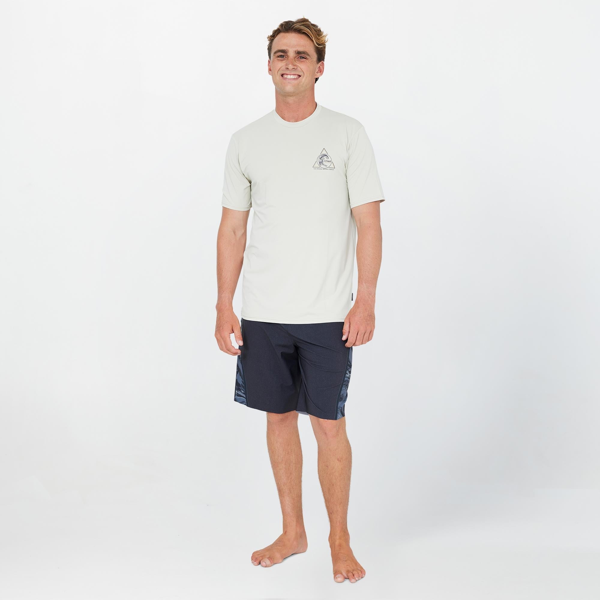 Men's OG Angle Short Sleeve Rash Vest Tee - Khaki