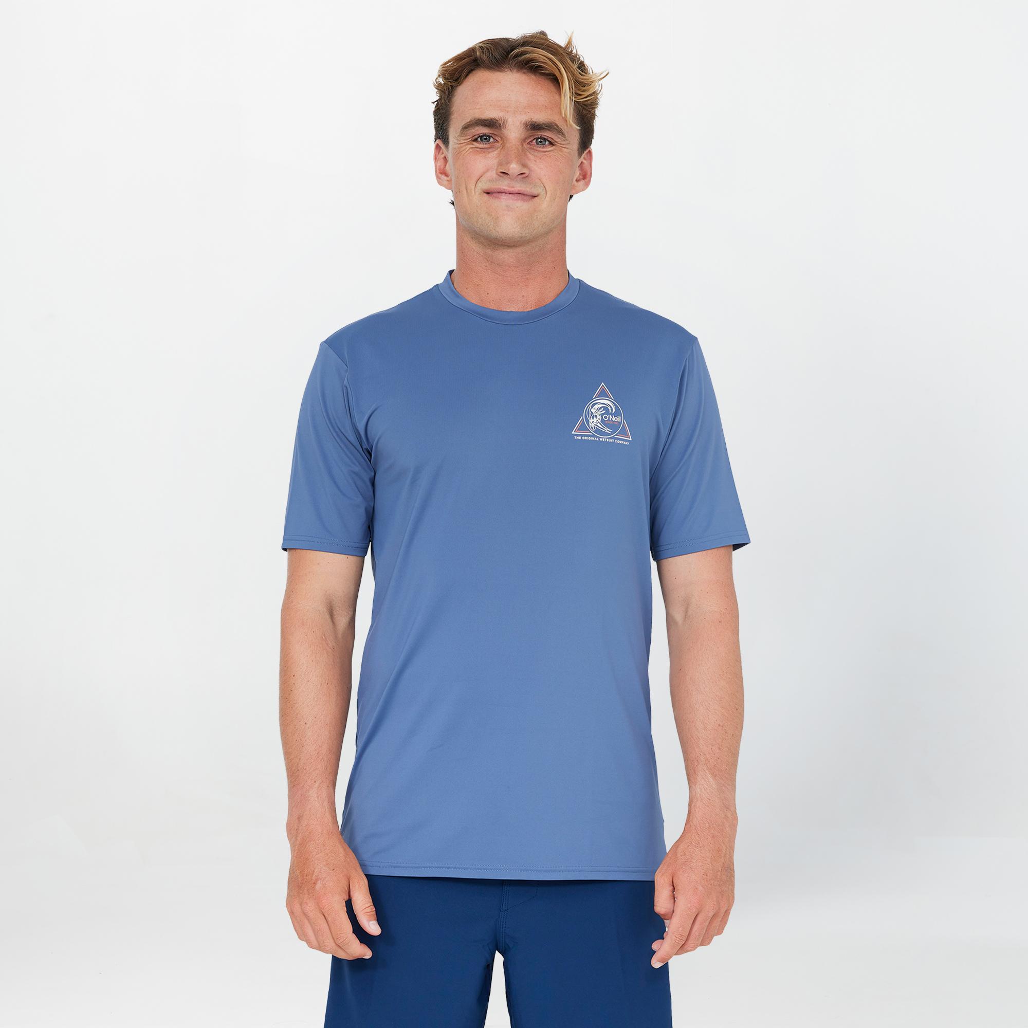 Men's OG Angle Short Sleeve Rash Vest Tee - Vintage Indigo