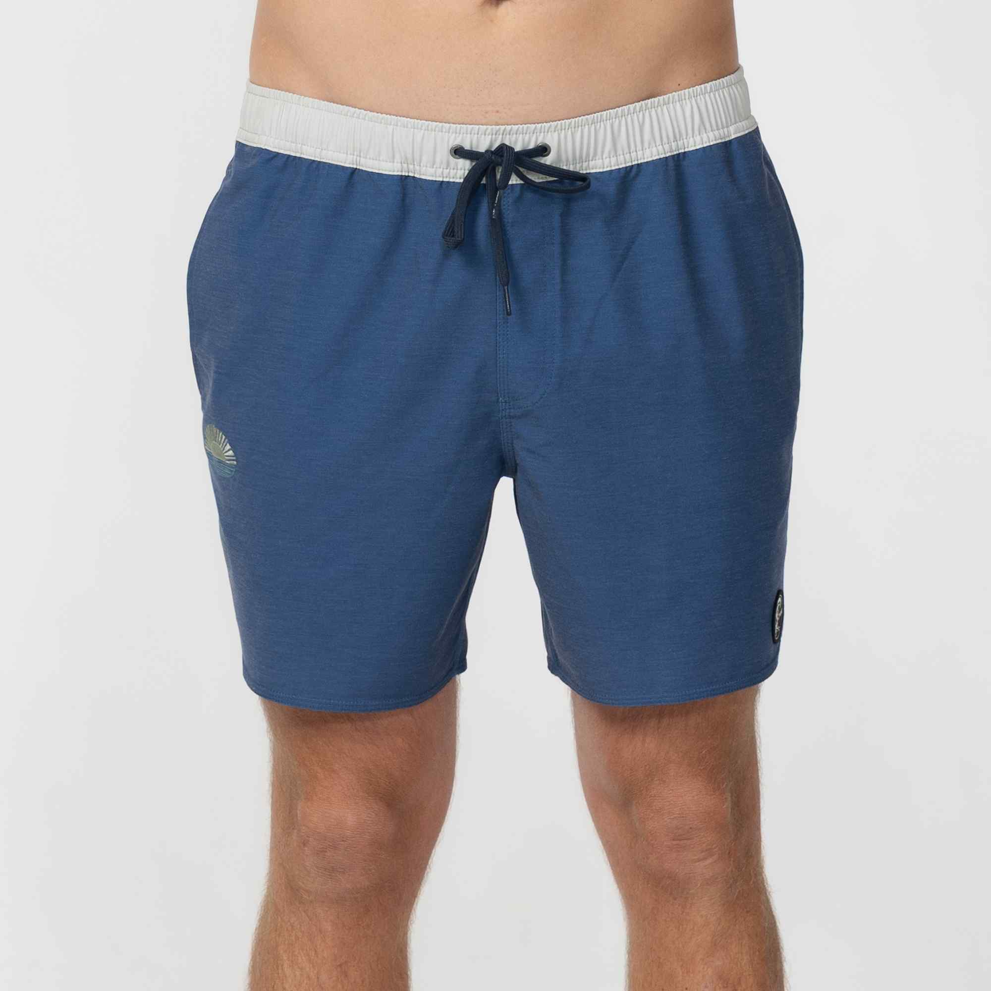 OG Solid Scallop Volley 16" Beach Short - Vintage Indigo