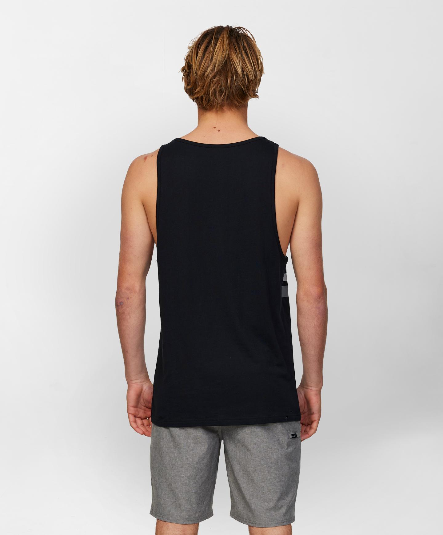 O'Stripe Singlet - Black