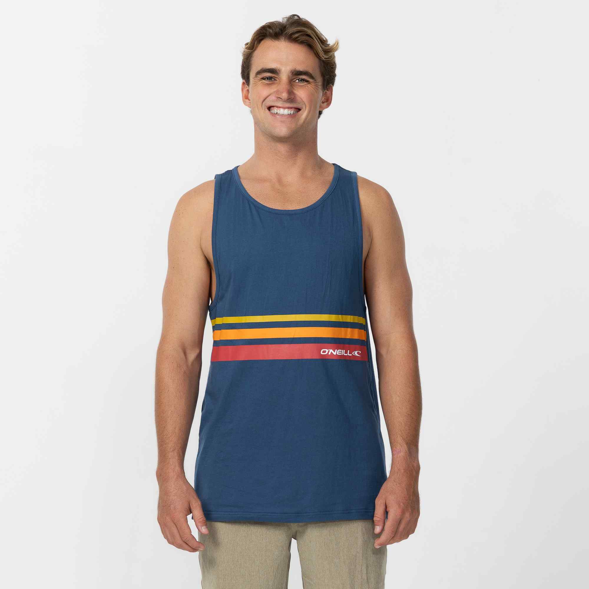 O'Stripe Singlet - Navy