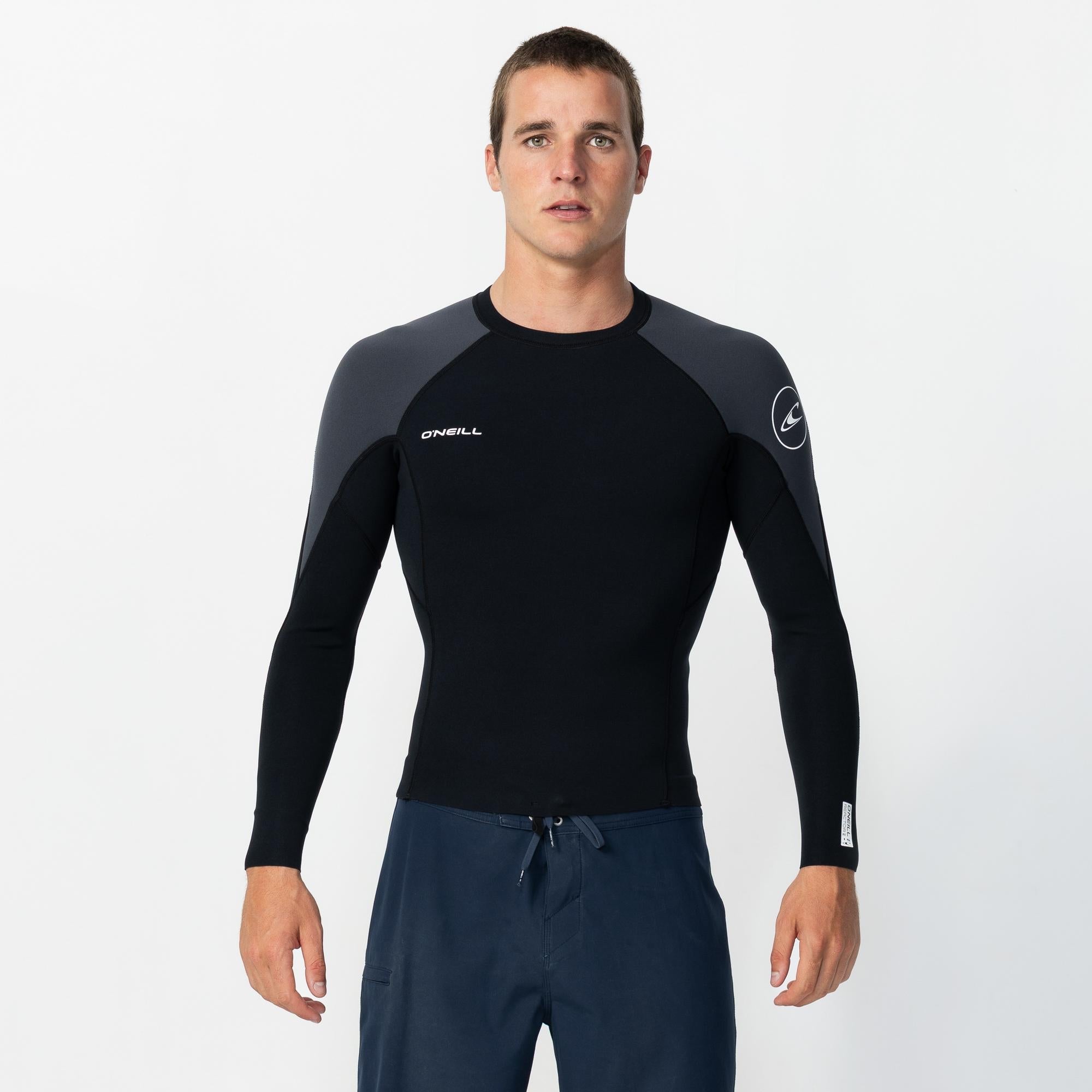 Reactor 1.5mm Long Sleeve Wetsuit Jacket - Black Gunmetal