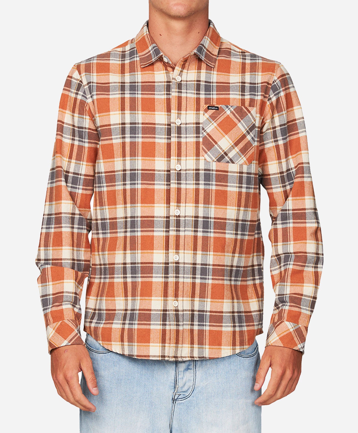 Redmond Plaid Stretch Flannel Shirt - Brown