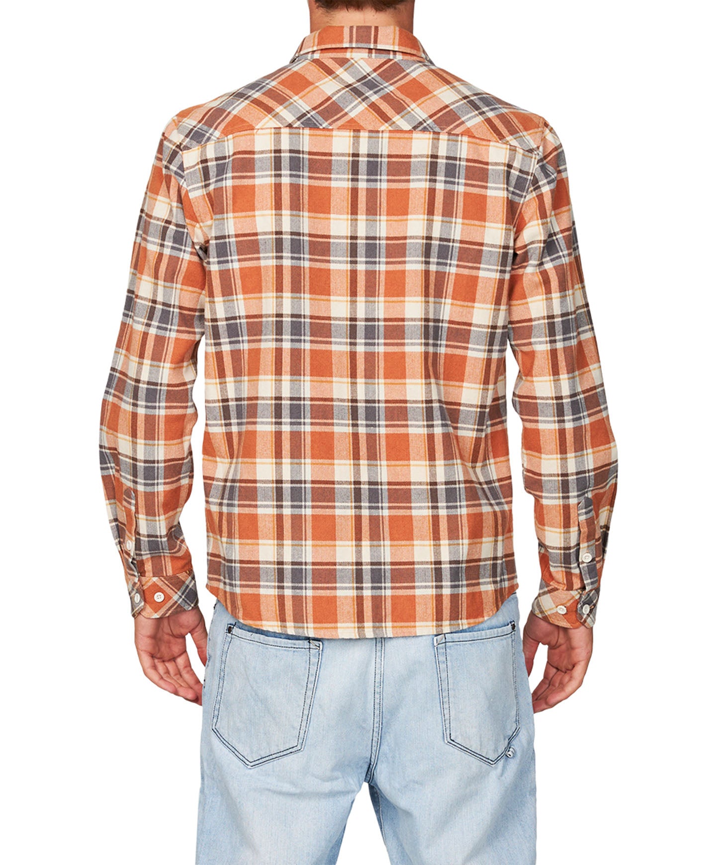 Redmond Plaid Stretch Flannel Shirt - Brown