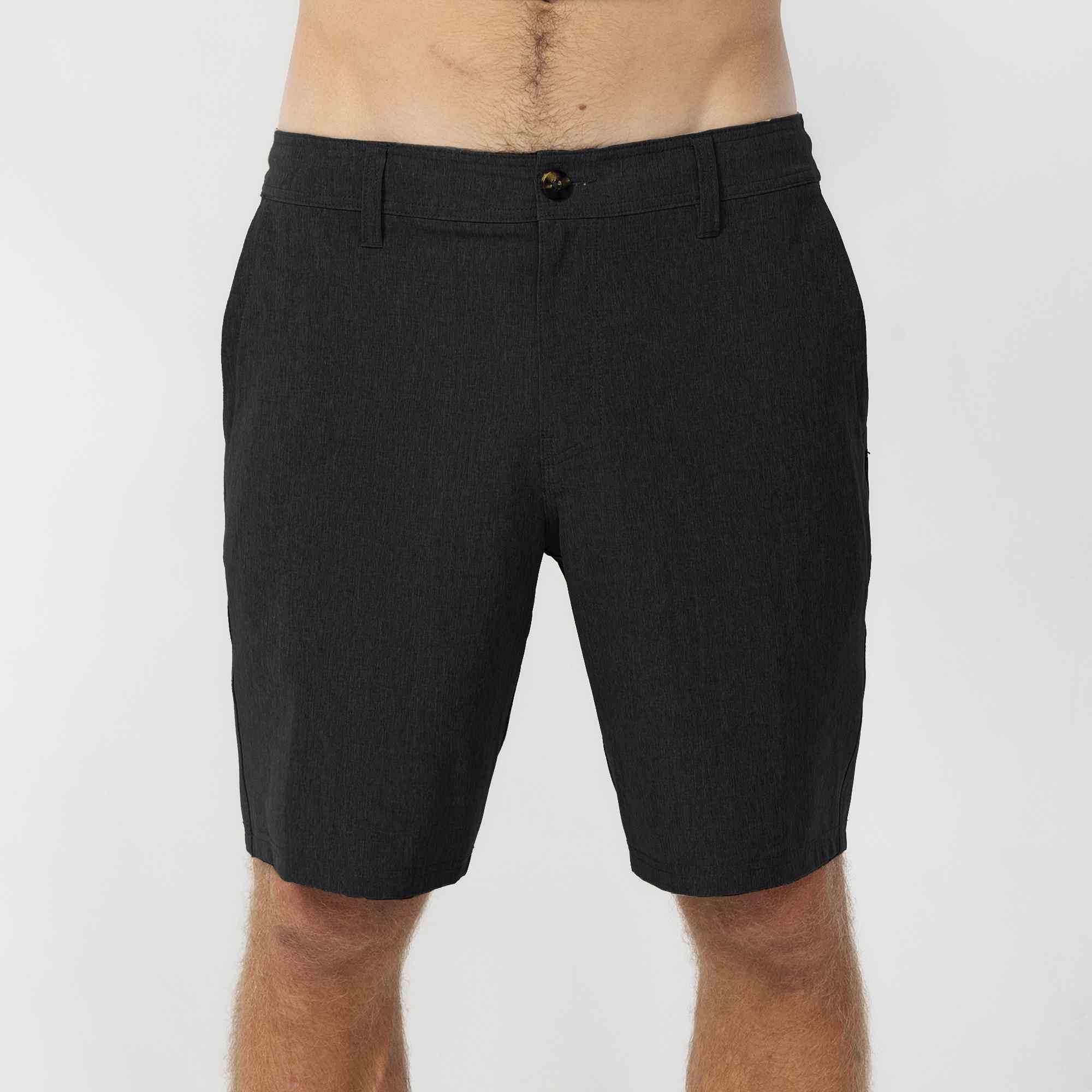 Reserve Heather 19" Hybrid Short - Heather Black