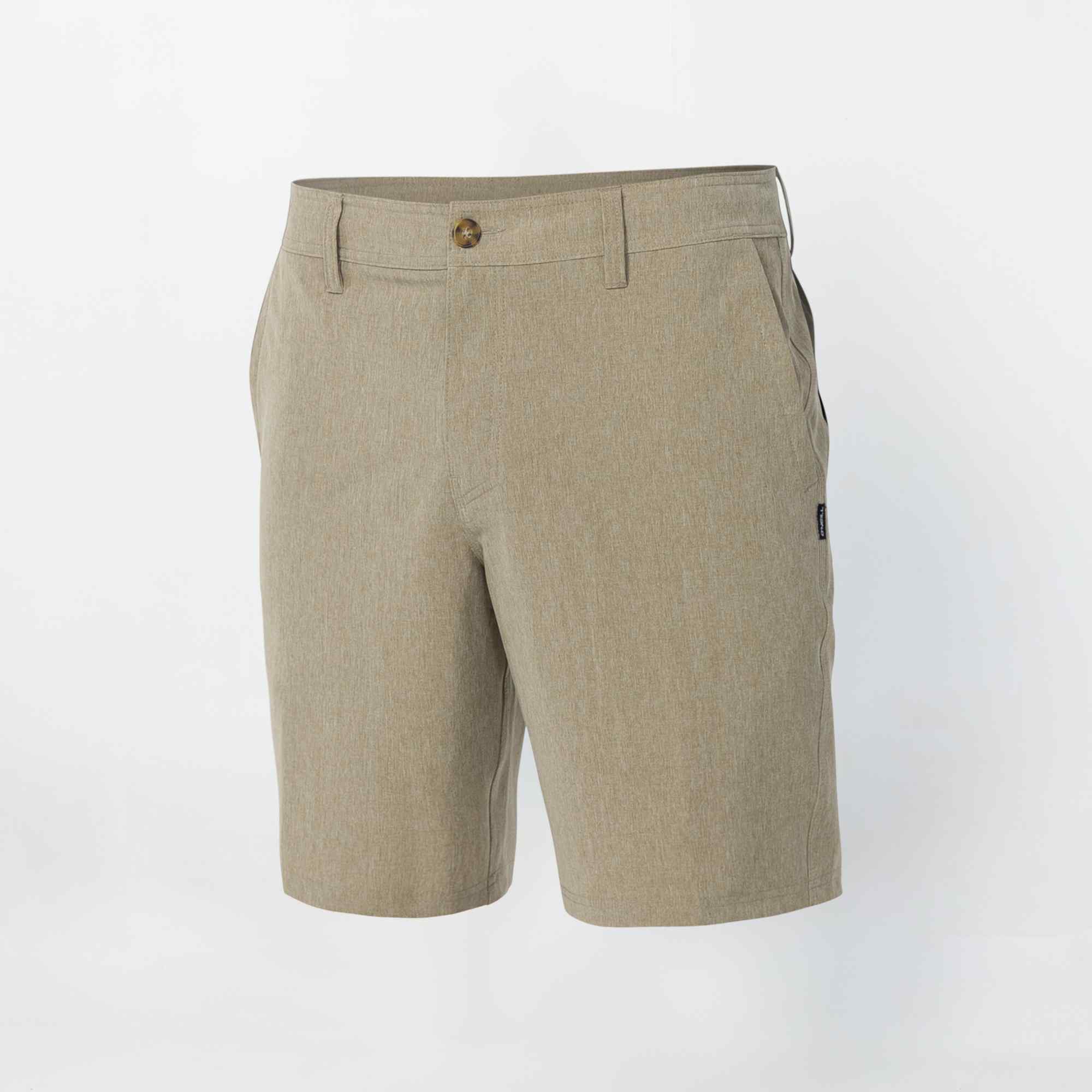 Reserve Heather 19" Hybrid Short - Heather Khaki
