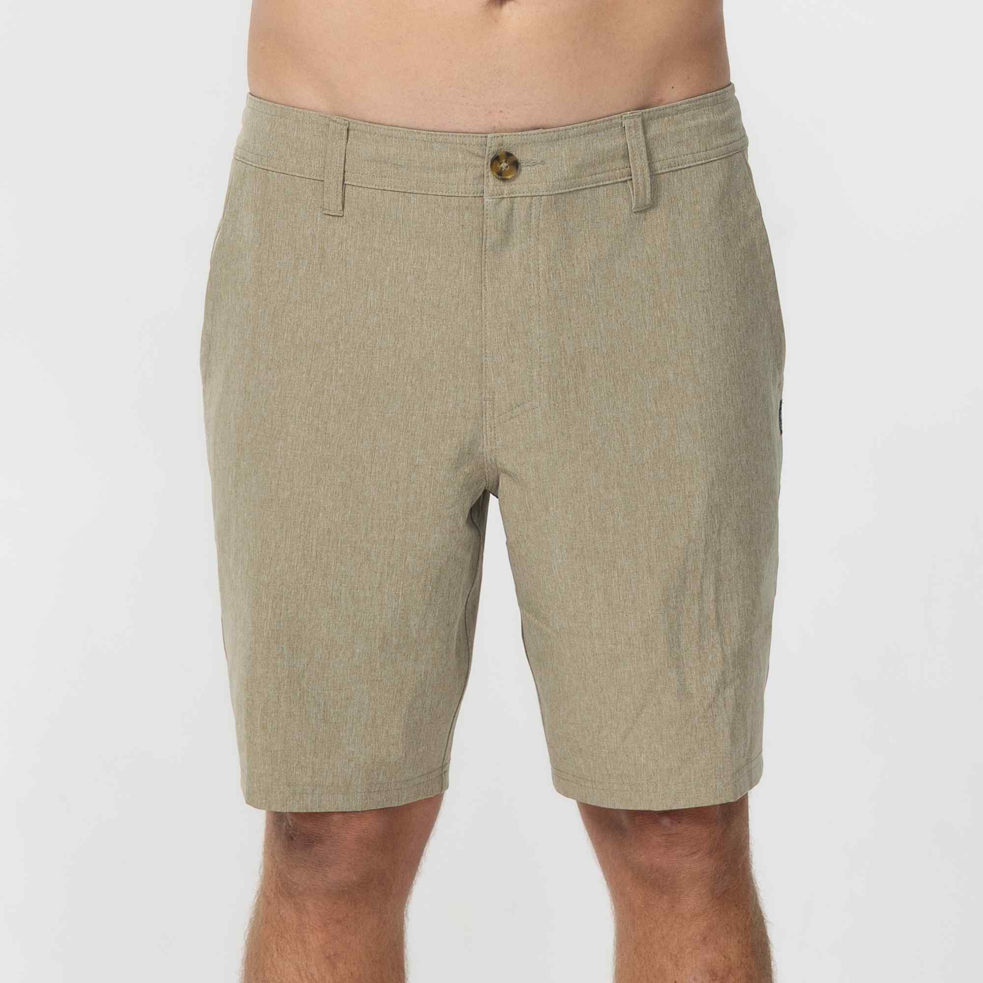 Reserve Heather 21" Hybrid Short - Heather Khaki