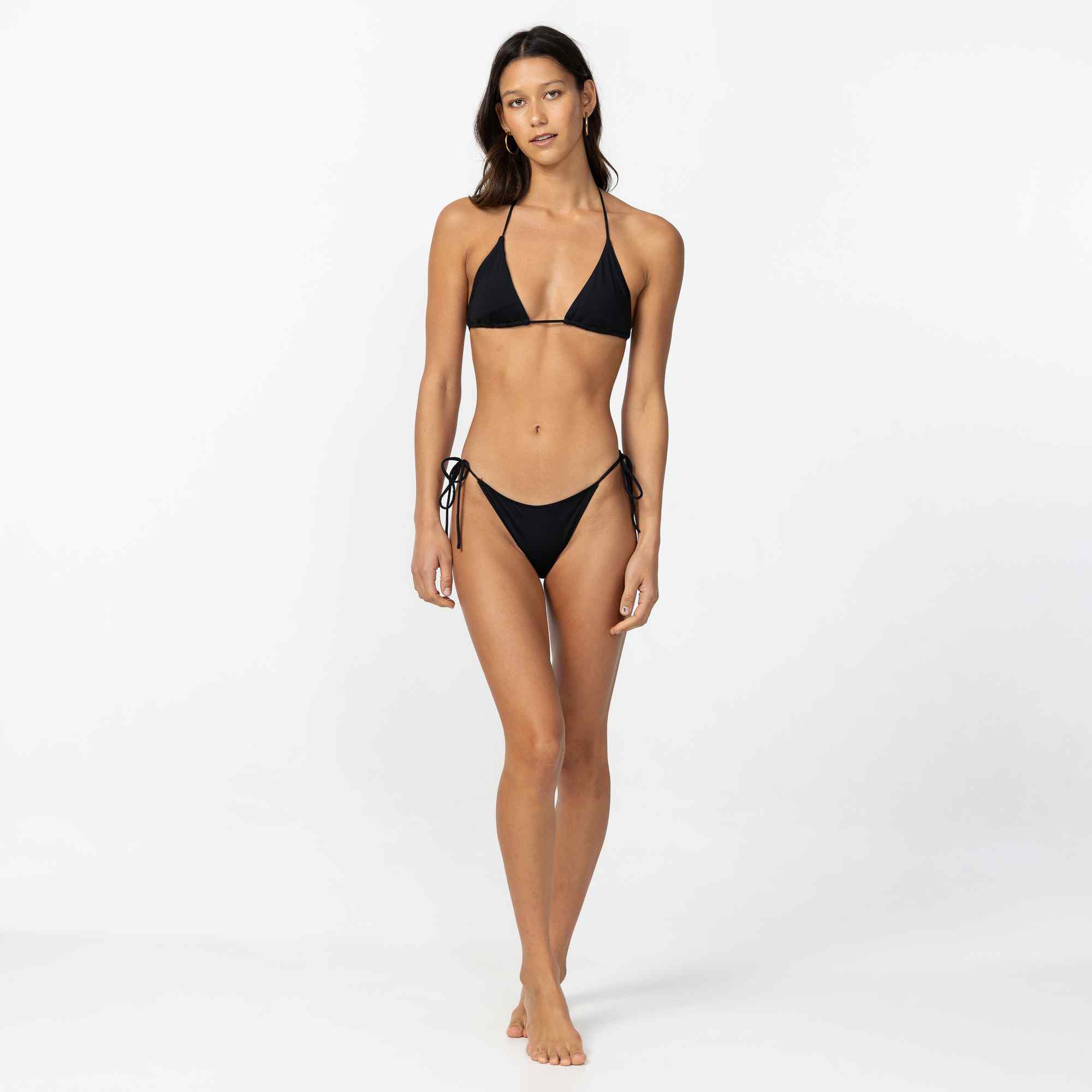 Saltwater Solids Maracas Bikini Bottom - Black