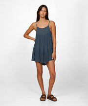 Saltwater Solids Rilee Coverup Dress - Slate Wash