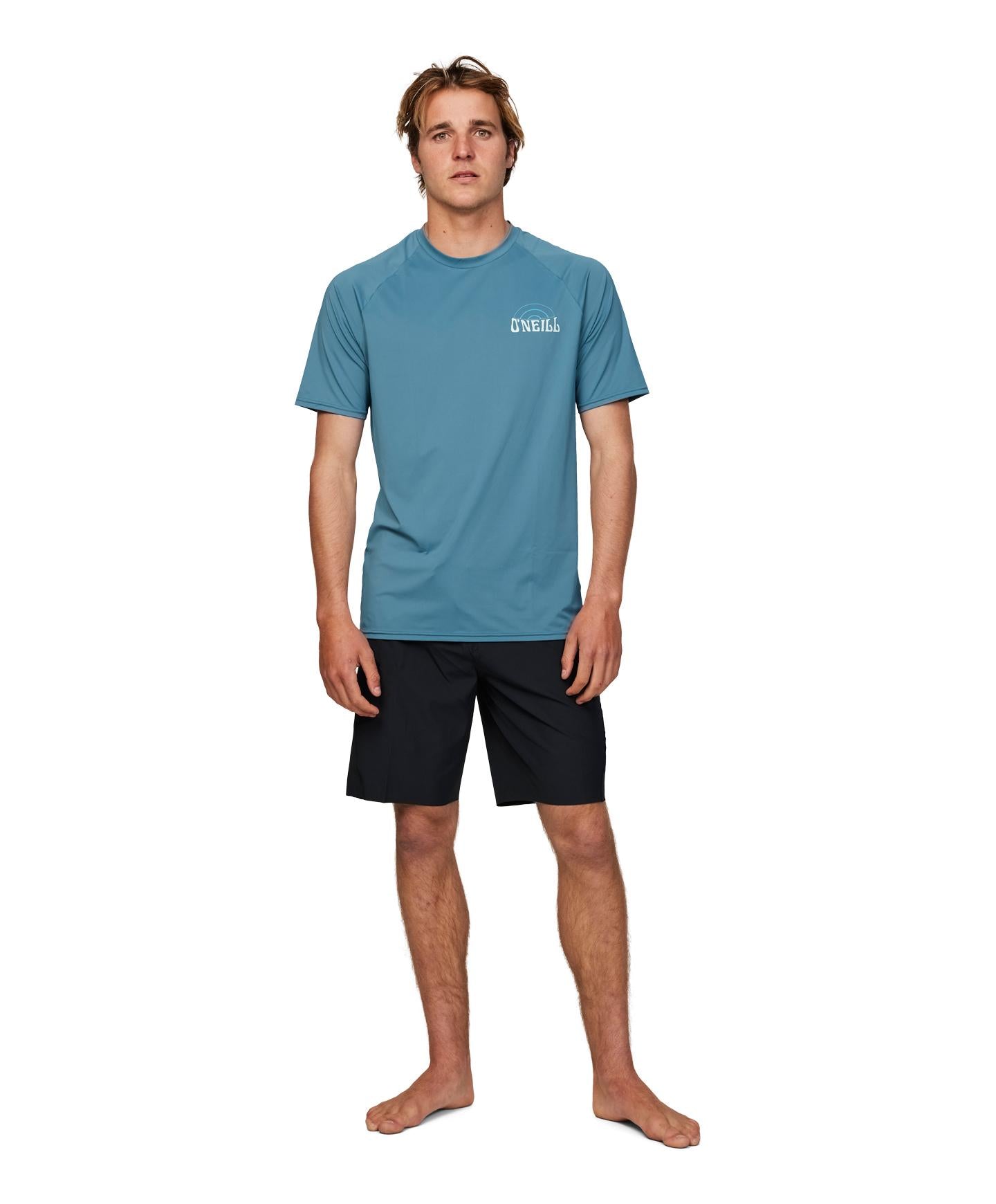 Shaved Ice UV SS Surf Tee Rashie - Deep Teal