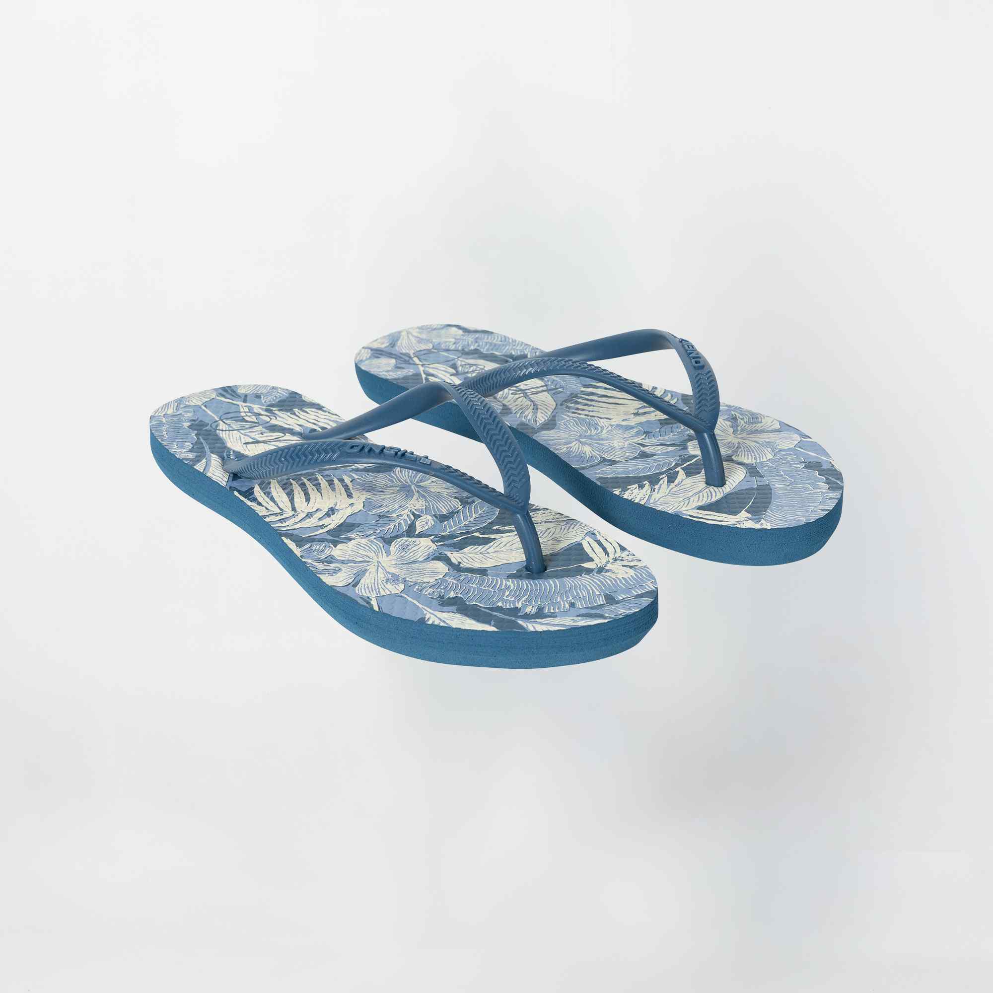 Solana Thongs - Blue Floral