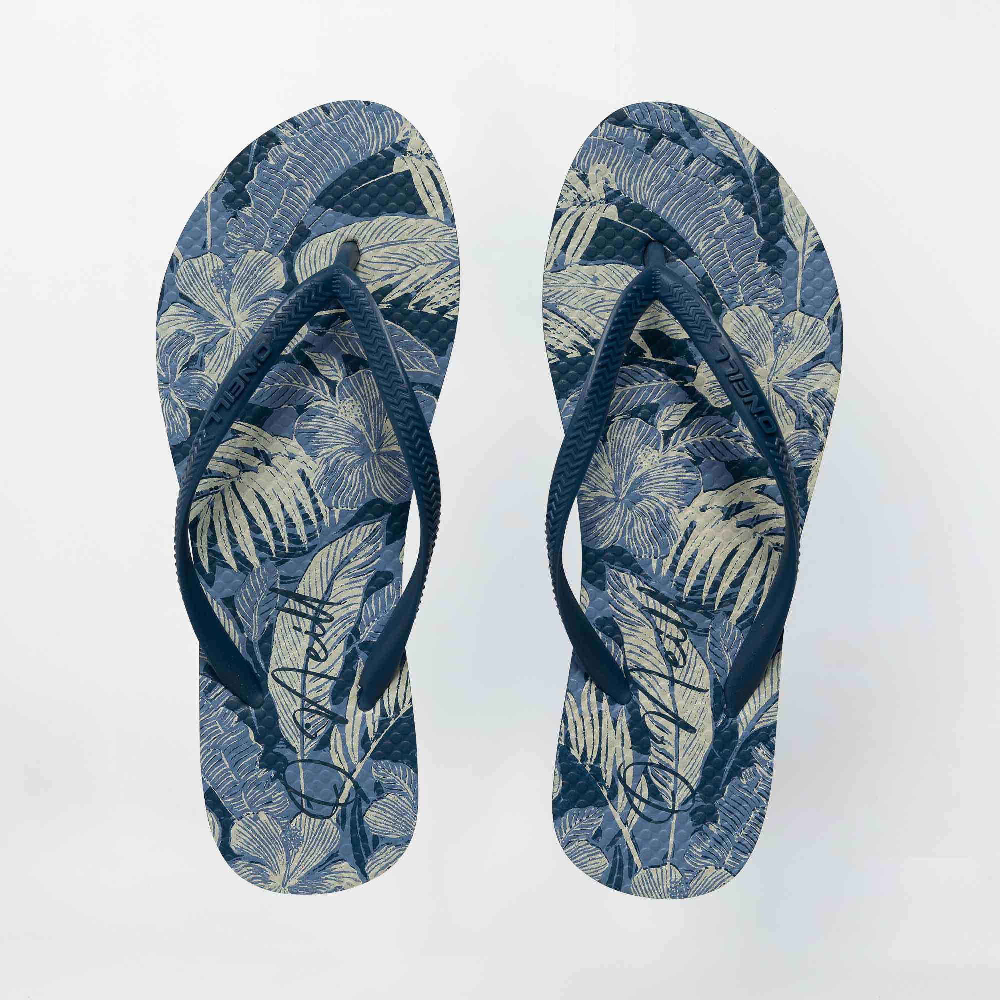 Solana Thongs - Blue Floral