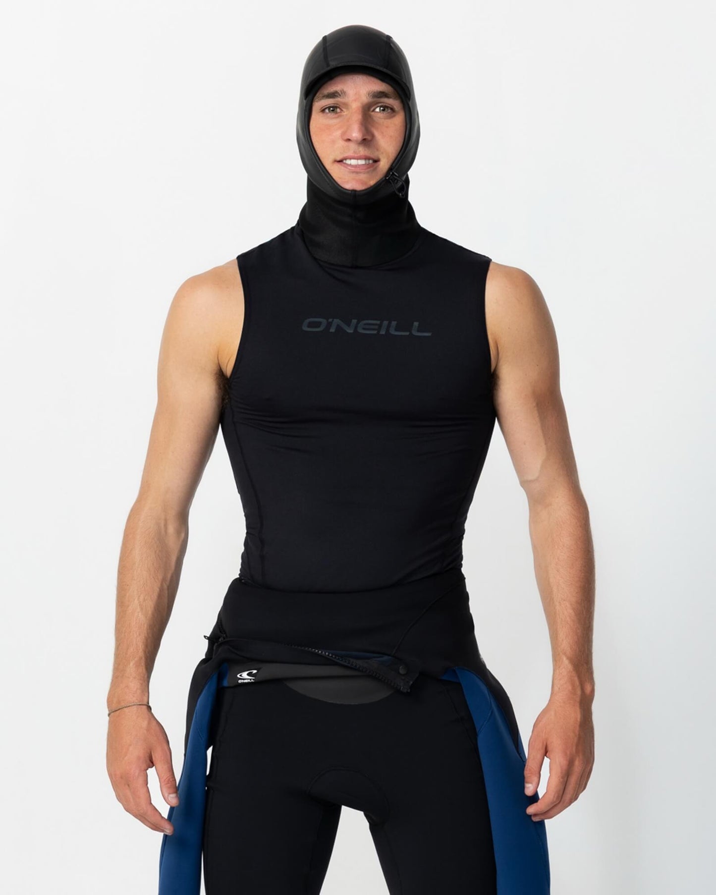 Thermo X Hooded Wetsuit Vest - Black