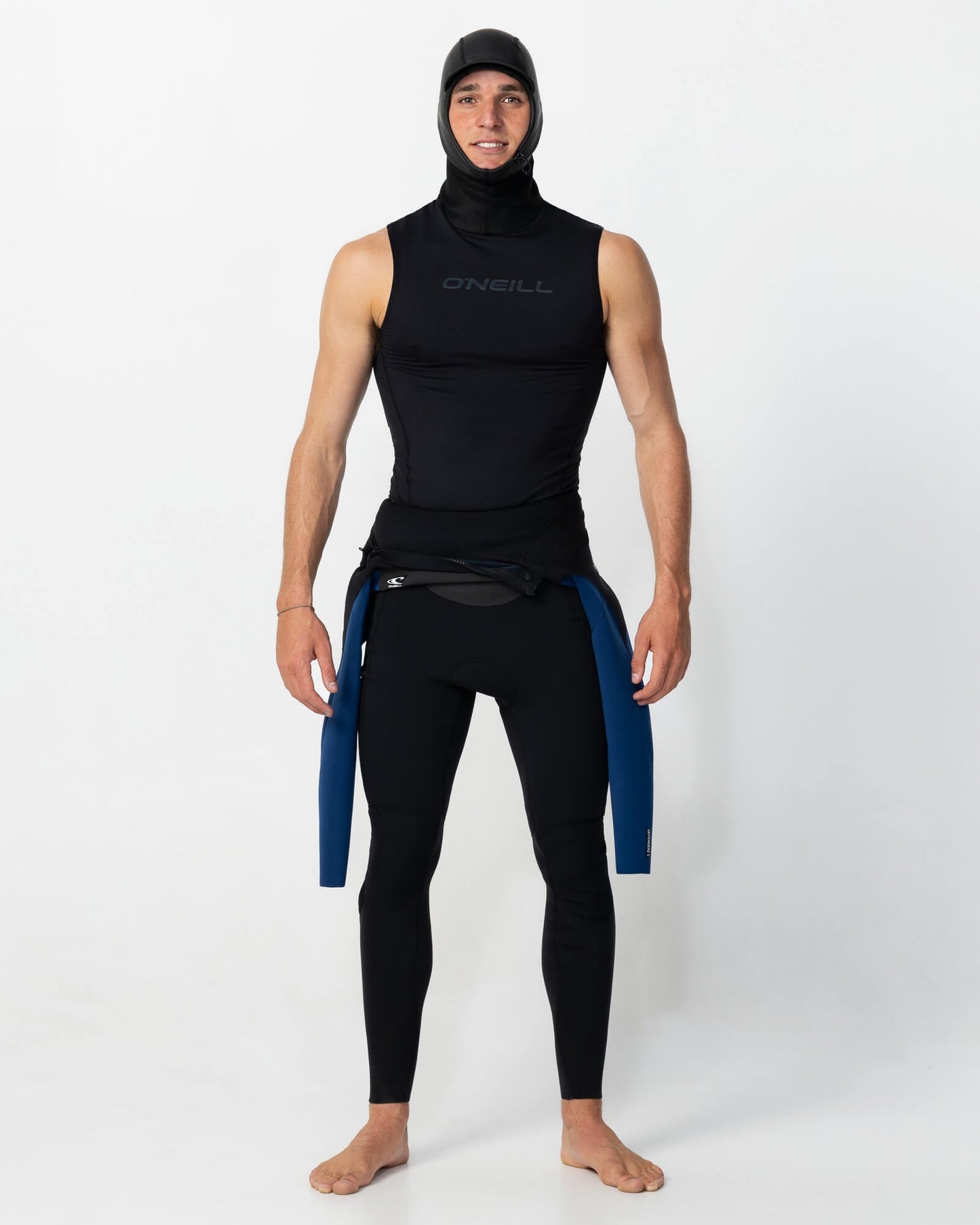 Thermo X Hooded Wetsuit Vest - Black