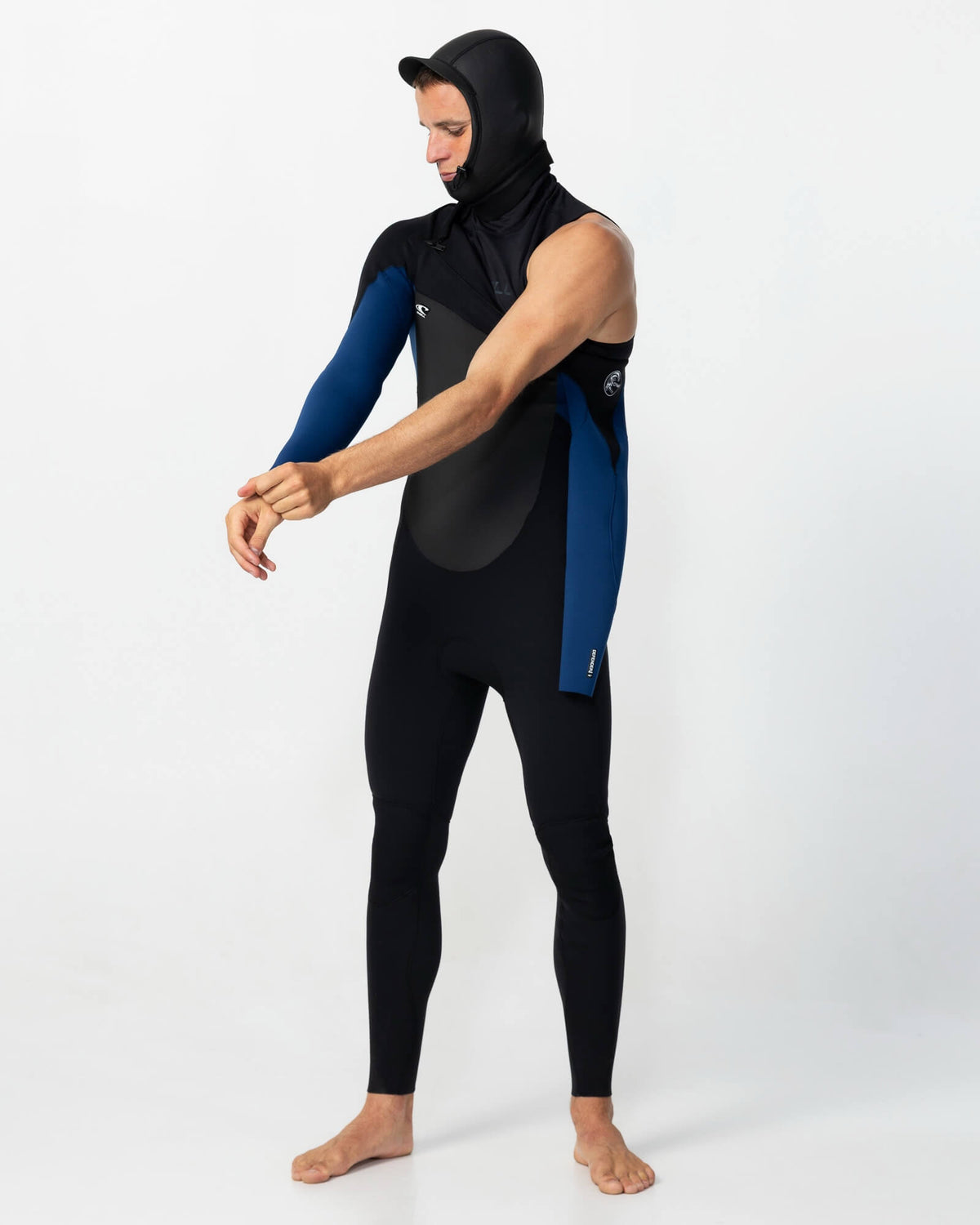Thermo X Hooded Wetsuit Vest - Black