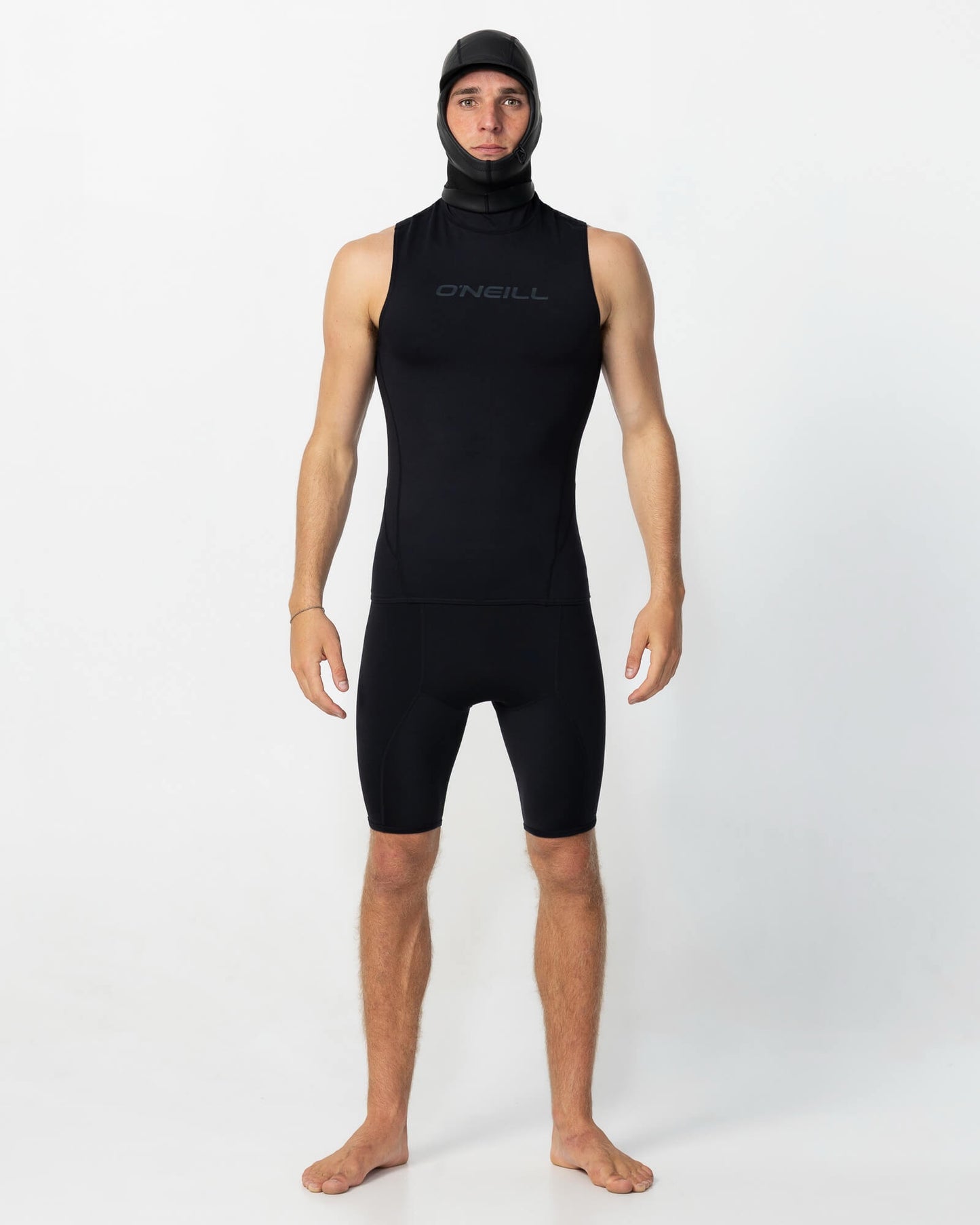 Thermo X Hooded Wetsuit Vest - Black