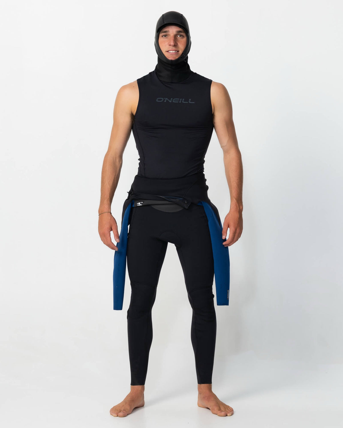 Thermo X Hooded Wetsuit Vest - Black