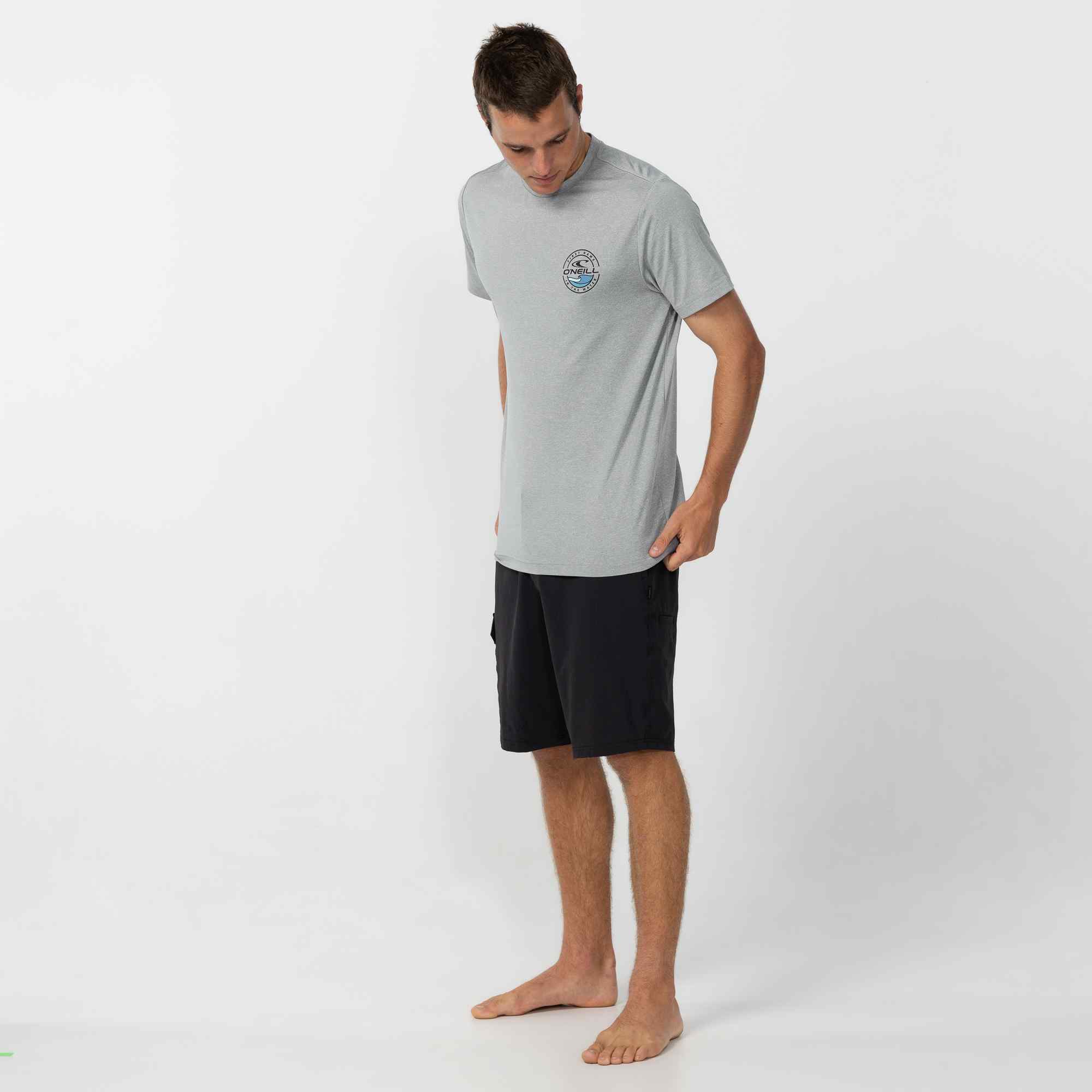 TRVLR Peak UPF Tee - Heather Grey