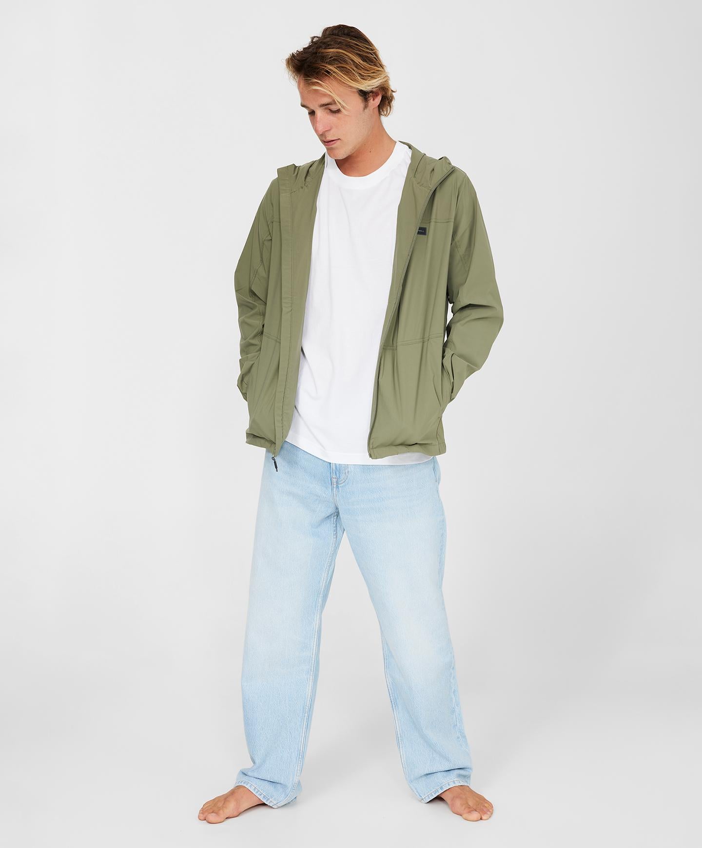 TRVLR Windbreaker Stretch Jacket - Deep Green