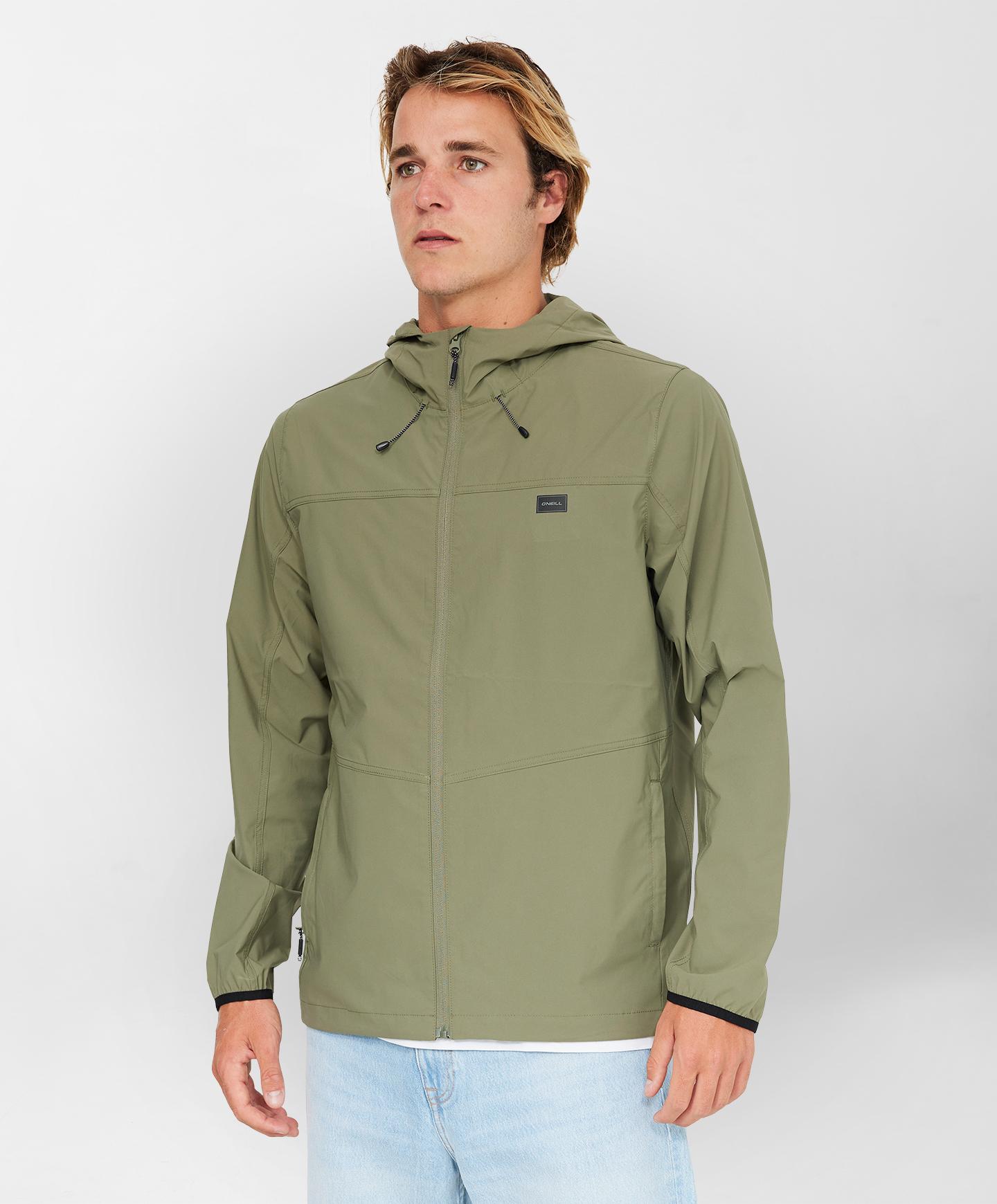 TRVLR Windbreaker Stretch Jacket - Deep Green