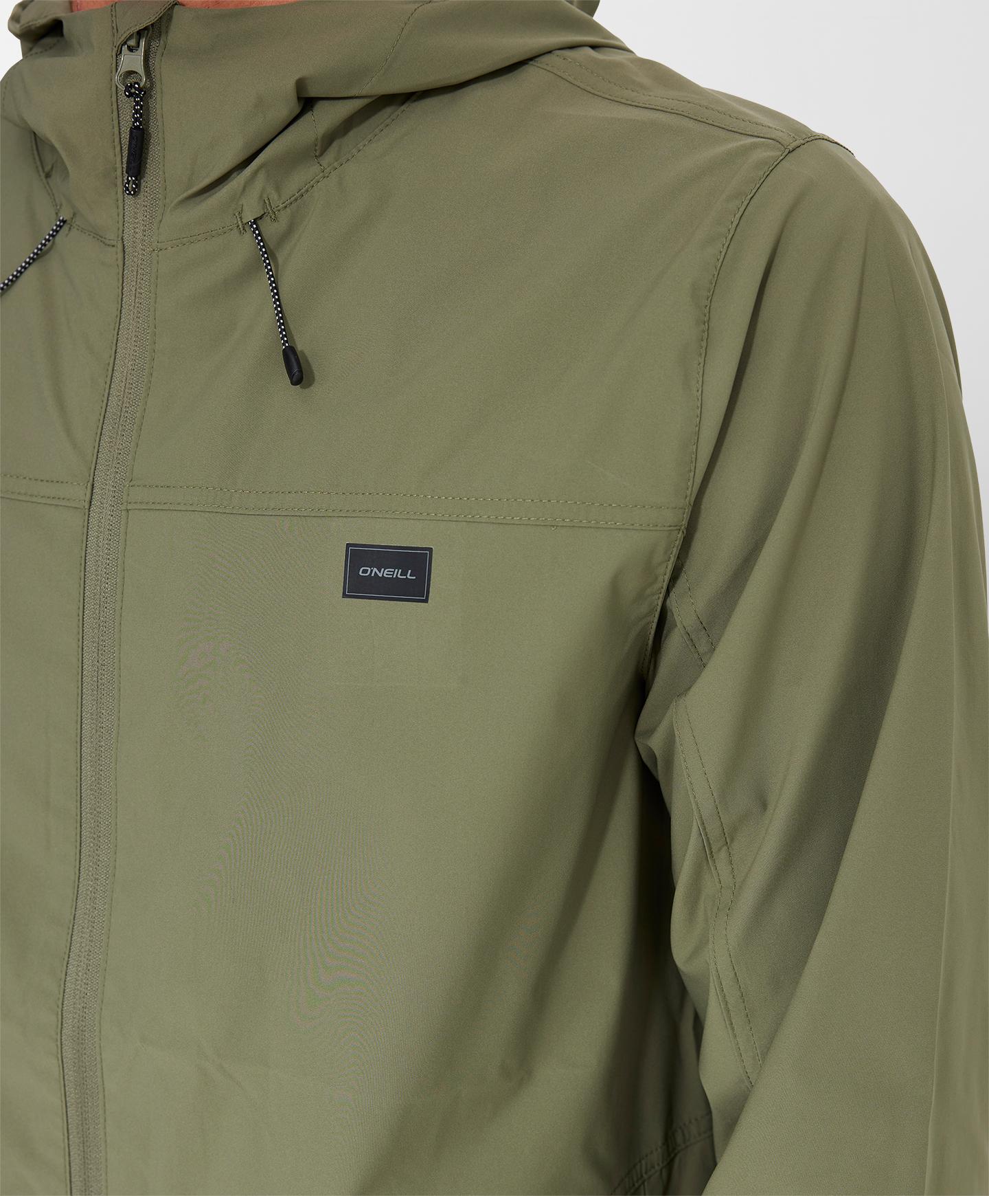 TRVLR Windbreaker Stretch Jacket - Deep Green